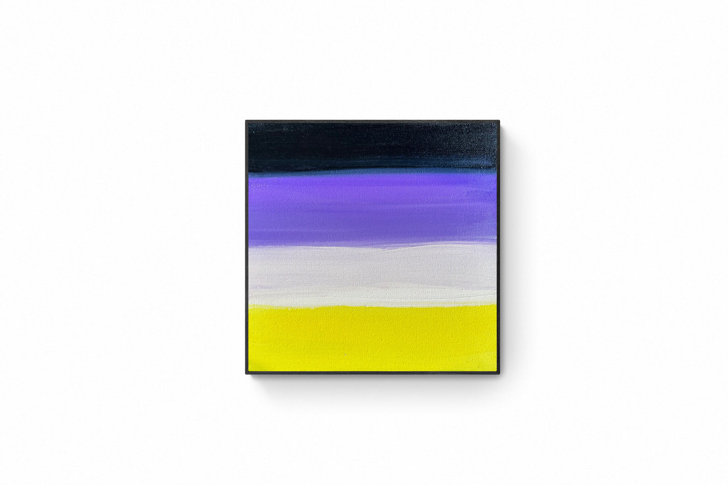 Custom Non-Binary Flag Painting -  Pride Flag Original Acrylic Painting - by Rina Kazavchinski