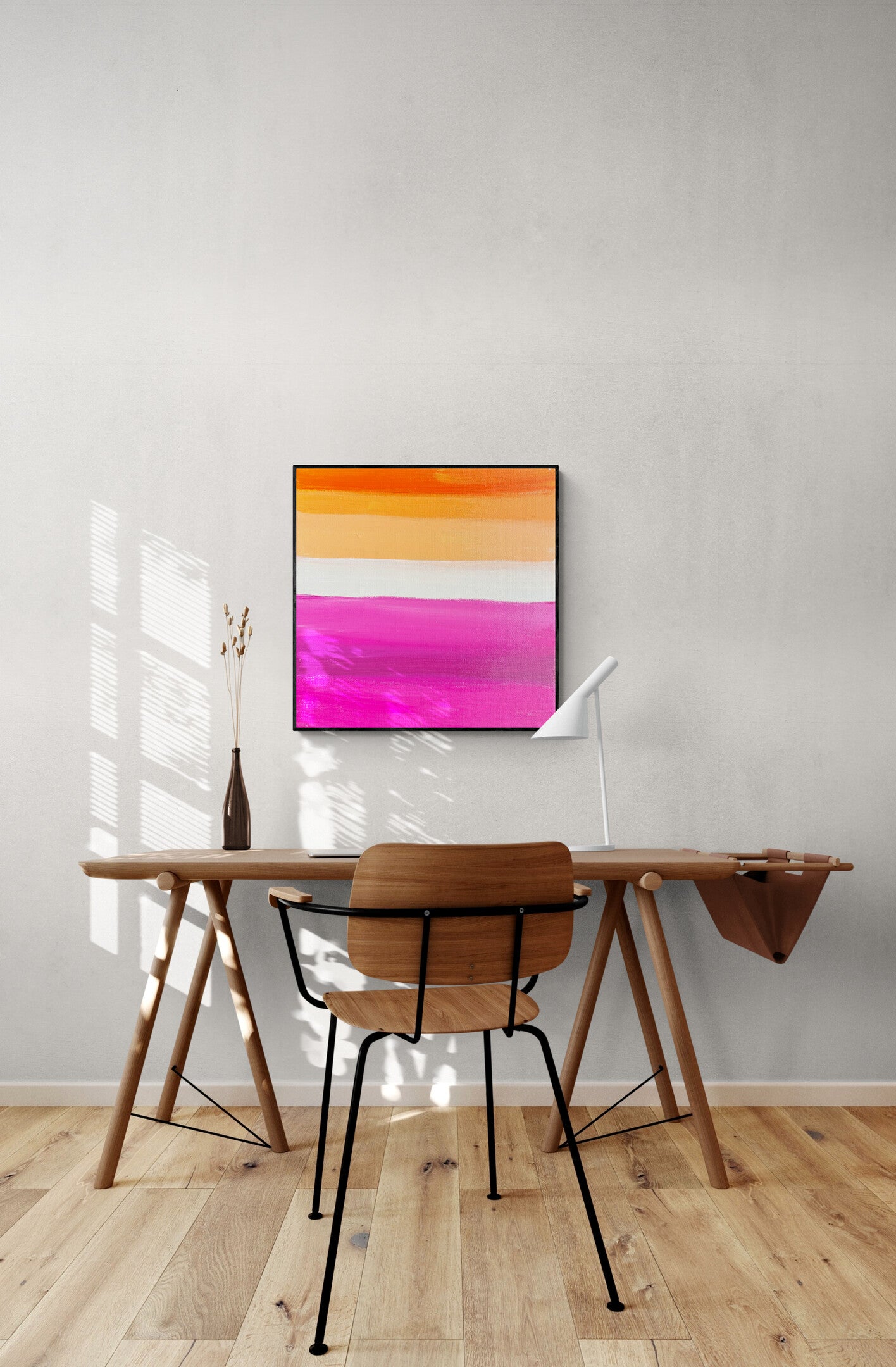 Custom Lesbian Flag Painting -  Pride Flag Original Acrylic Painting - by Rina Kazavchinski