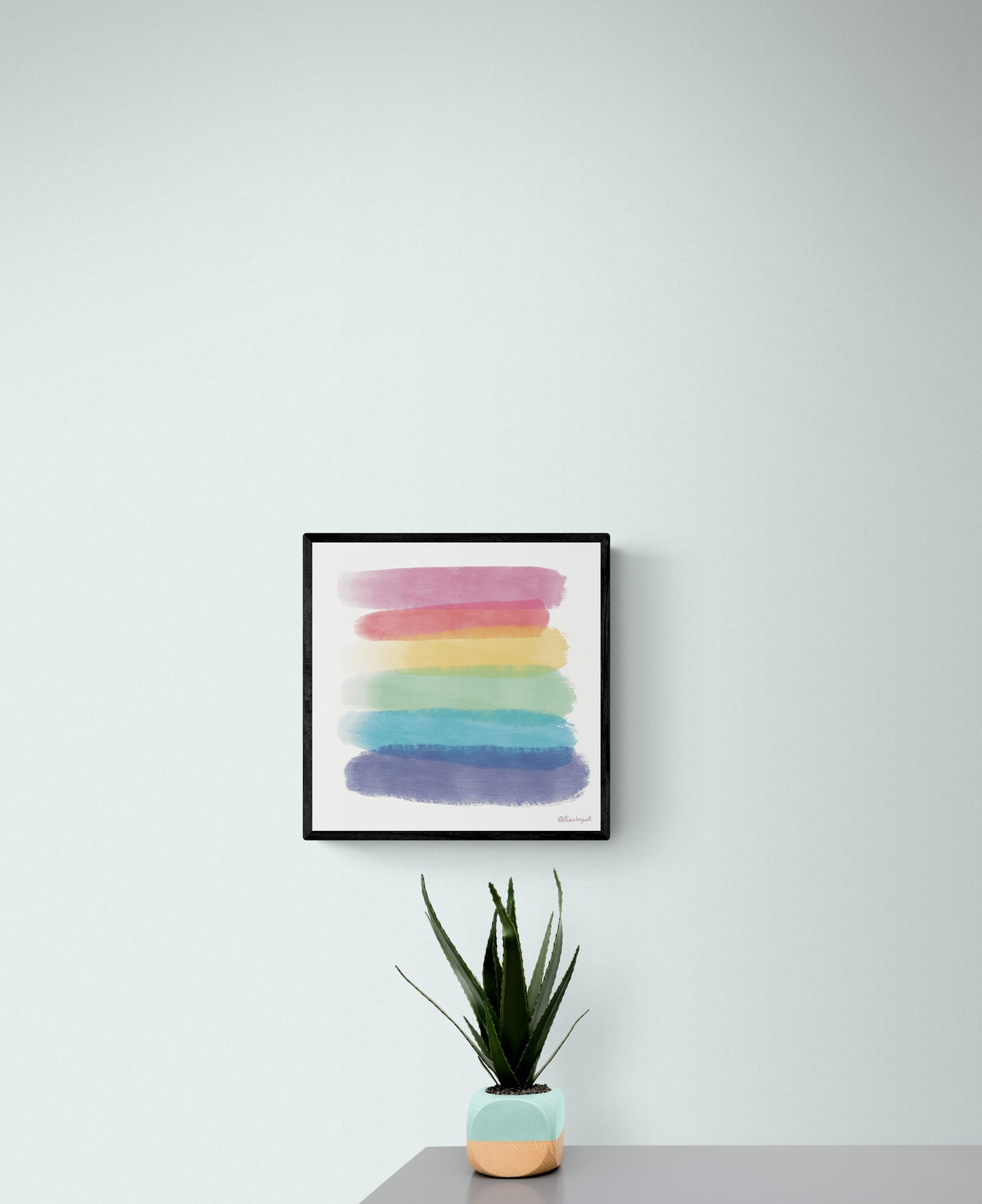 Rainbow Art Print, Pride Painting, LGBTQ, Pride, Gay Flag, Gay Pride, Gay, Queer, Gay Art, Rainbow, Queer art, gay gift, Christmas gift