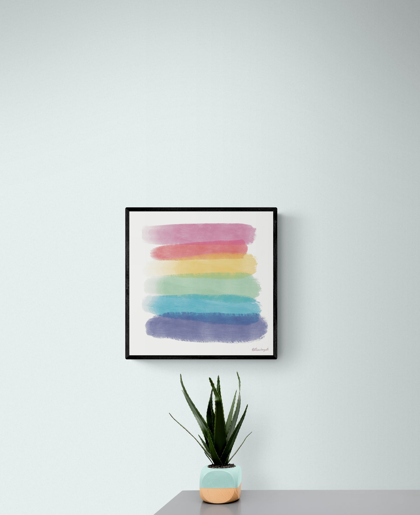Rainbow Art Print, Pride Painting, LGBTQ, Pride, Gay Flag, Gay Pride, Gay, Queer, Gay Art, Rainbow, Queer art, gay gift, Christmas gift