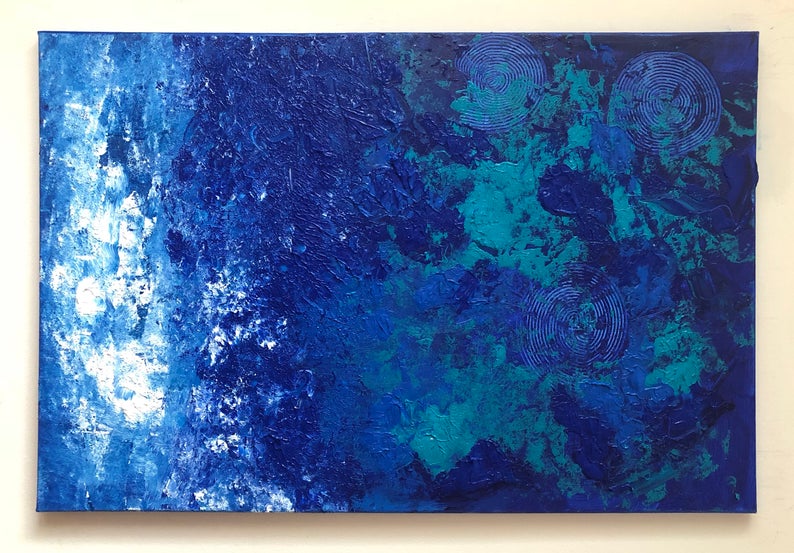 "Depths of the Azores" - Original Acrylic Painting