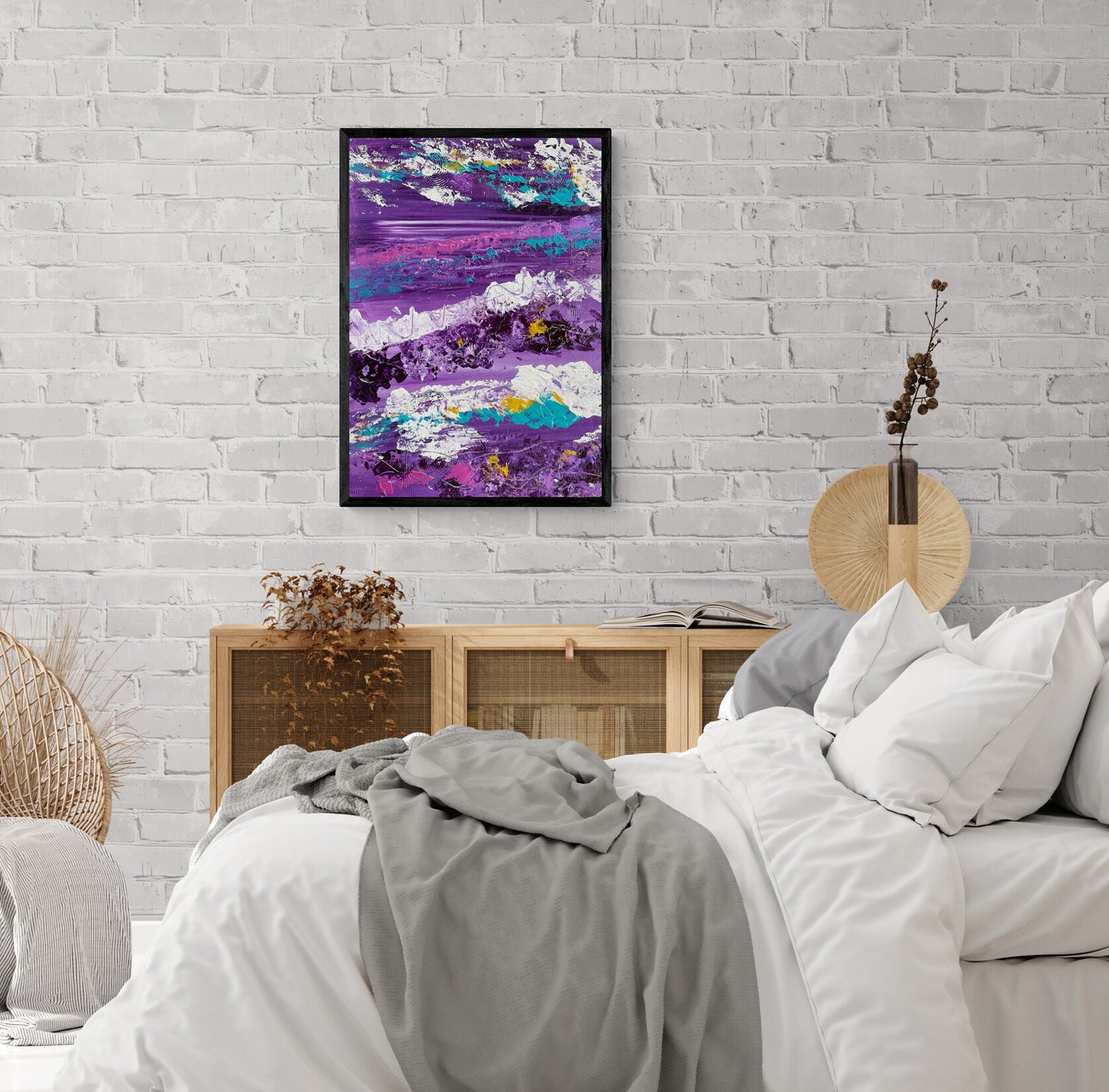 "Miami Breeze"  - Original Acrylic Painting by Canadian Artist Rina Kazavchinski