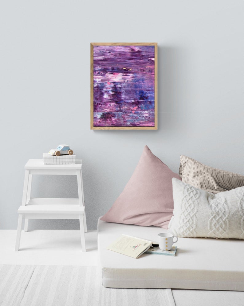 Purple Abstract Painting