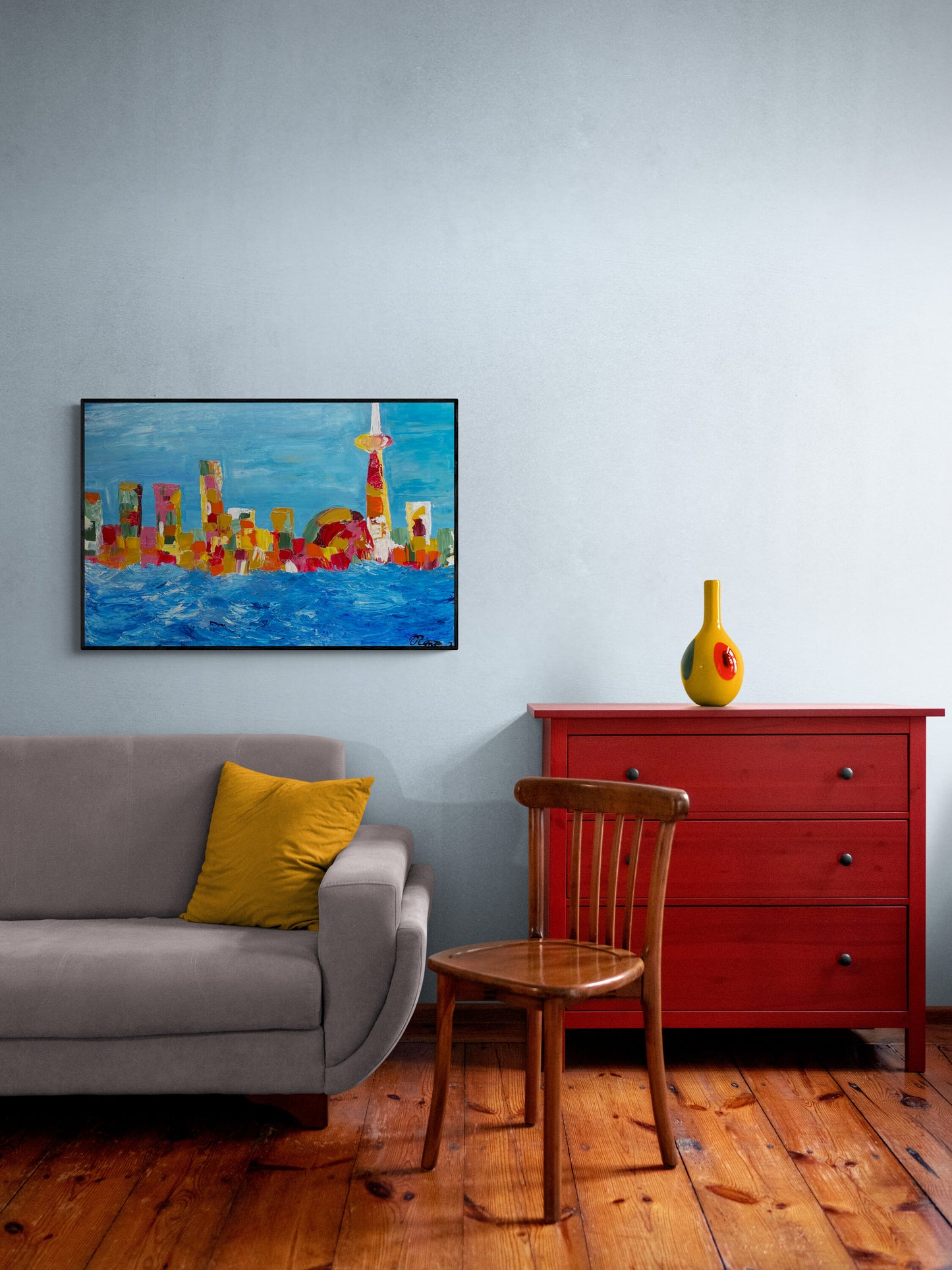 Autumn in Toronto - Original Acrylic Painting by Canadian Artist Rina Kazavchinski