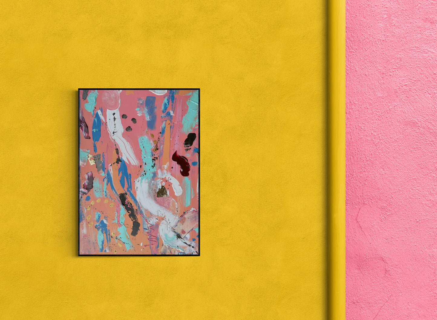 Custom Commissioned Painting Original by Canadian Abstract Artist Rina Kazavchinski