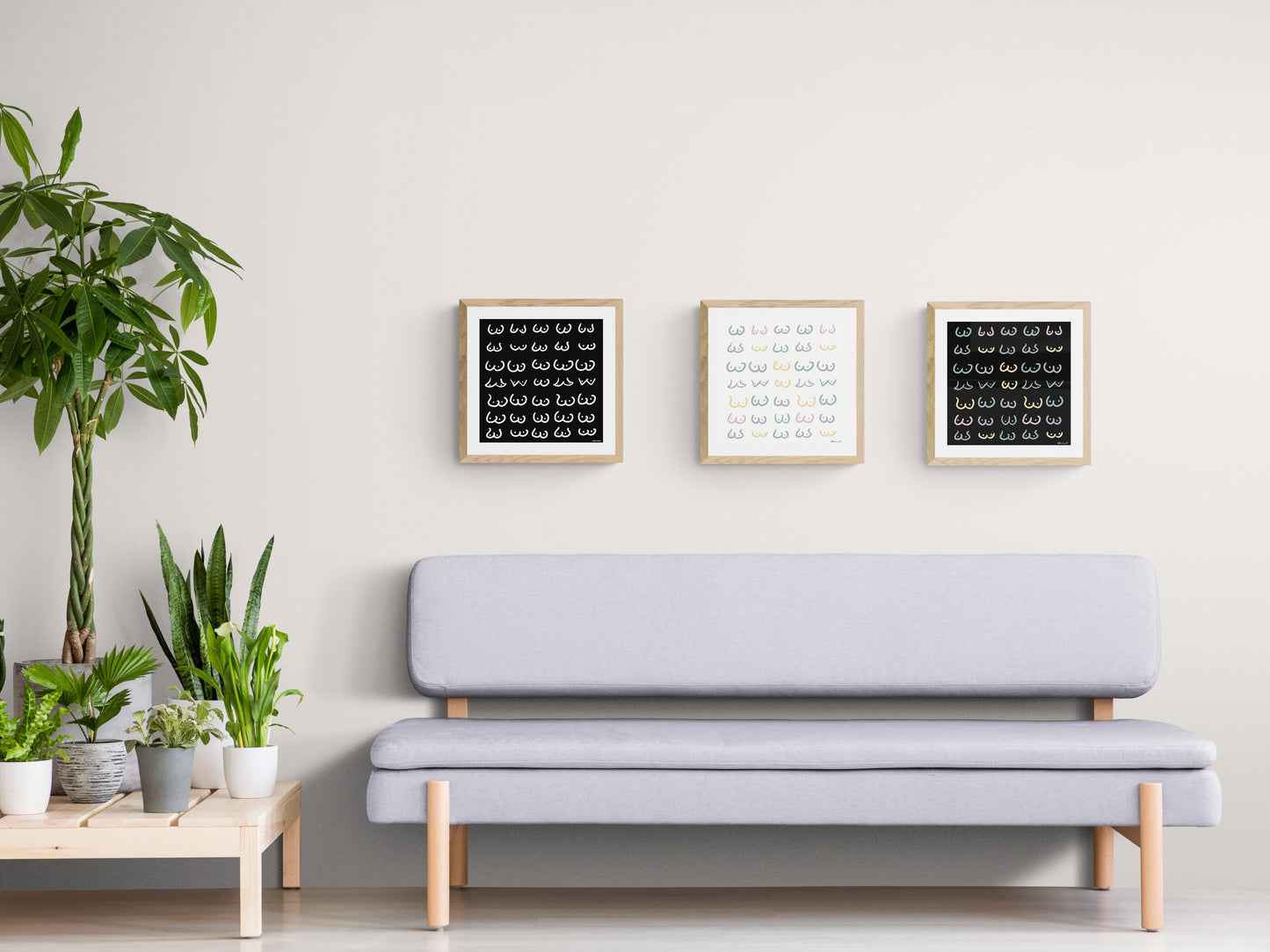 Boobs Line Art, Nude Funny Boobies, Boobs Print, Feminist Art, Feminist illustration, Line Art Print, Body Sketch, Nude Curvy Woman Print