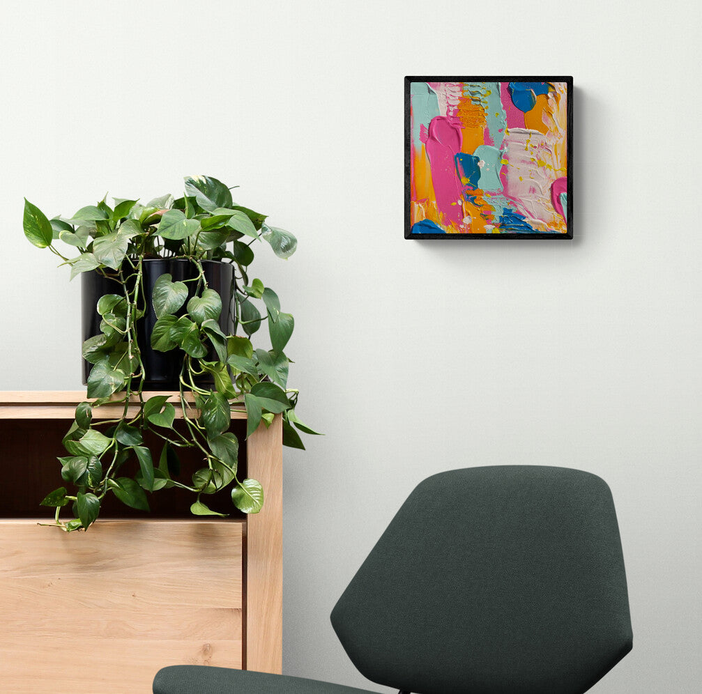 Abstract Summer Painting Rina Kazavchinski Canadian Artist Gin & Tonic