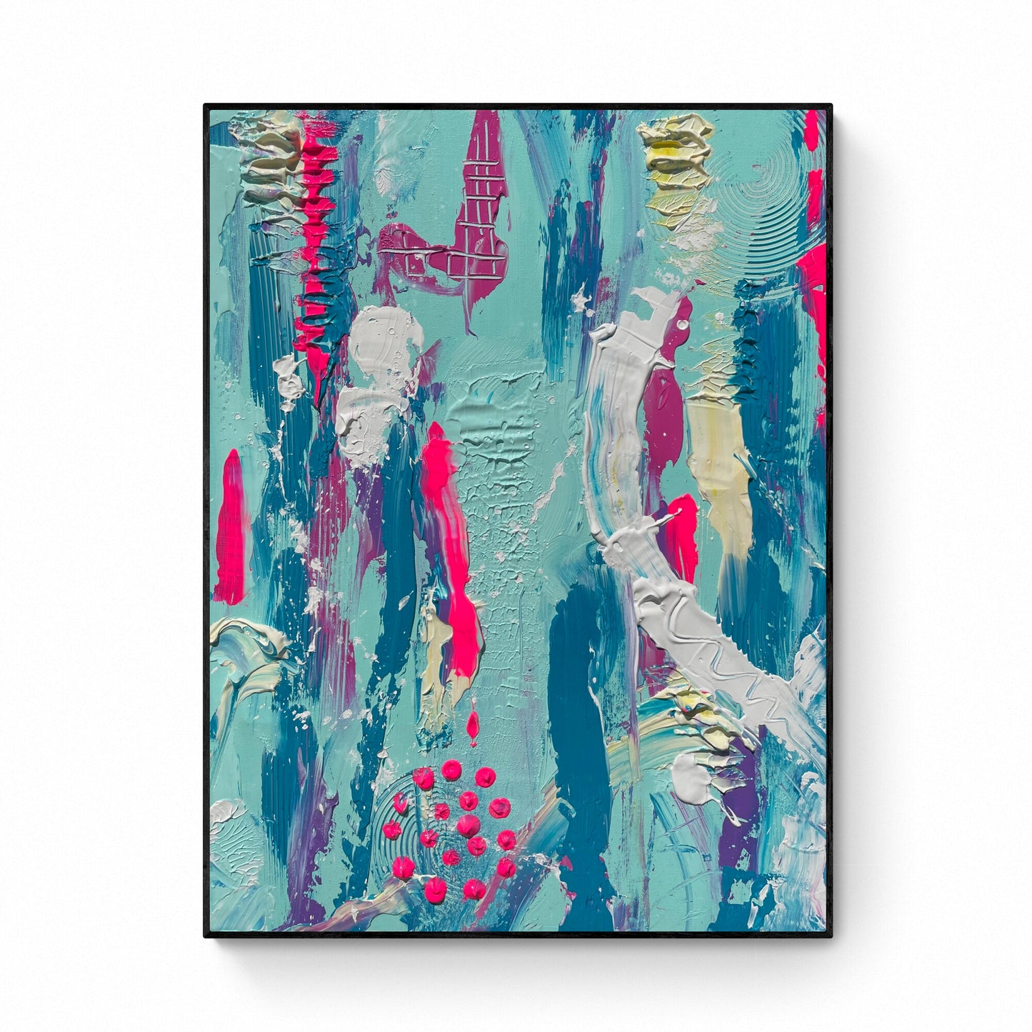 Bubblegum Haze - Original Acrylic Painting by Canadian Artist Rina Kazavchinski