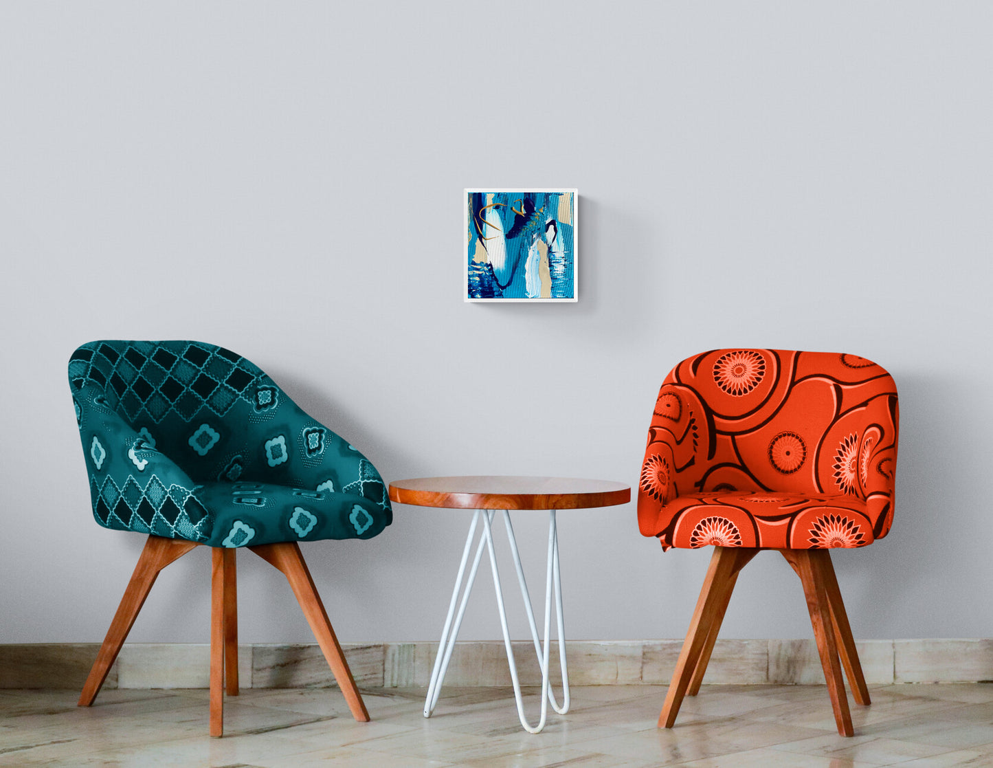 Midnight Kiss -  Original Acrylic Painting by Rina Kazavchinski