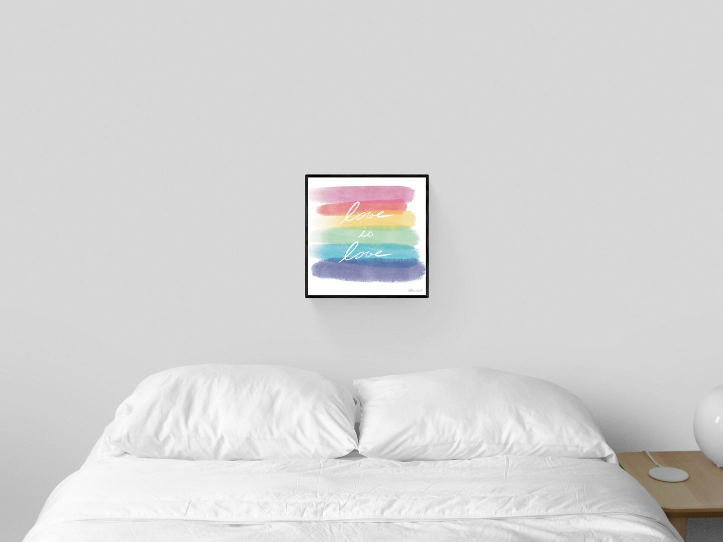 Love is Love Art Print, Pride Painting, LGBTQ, Pride, Gay Flag, Gay Pride, Gay, Queer, Gay Art, Rainbow, Queer art, gay gift, Christmas gift