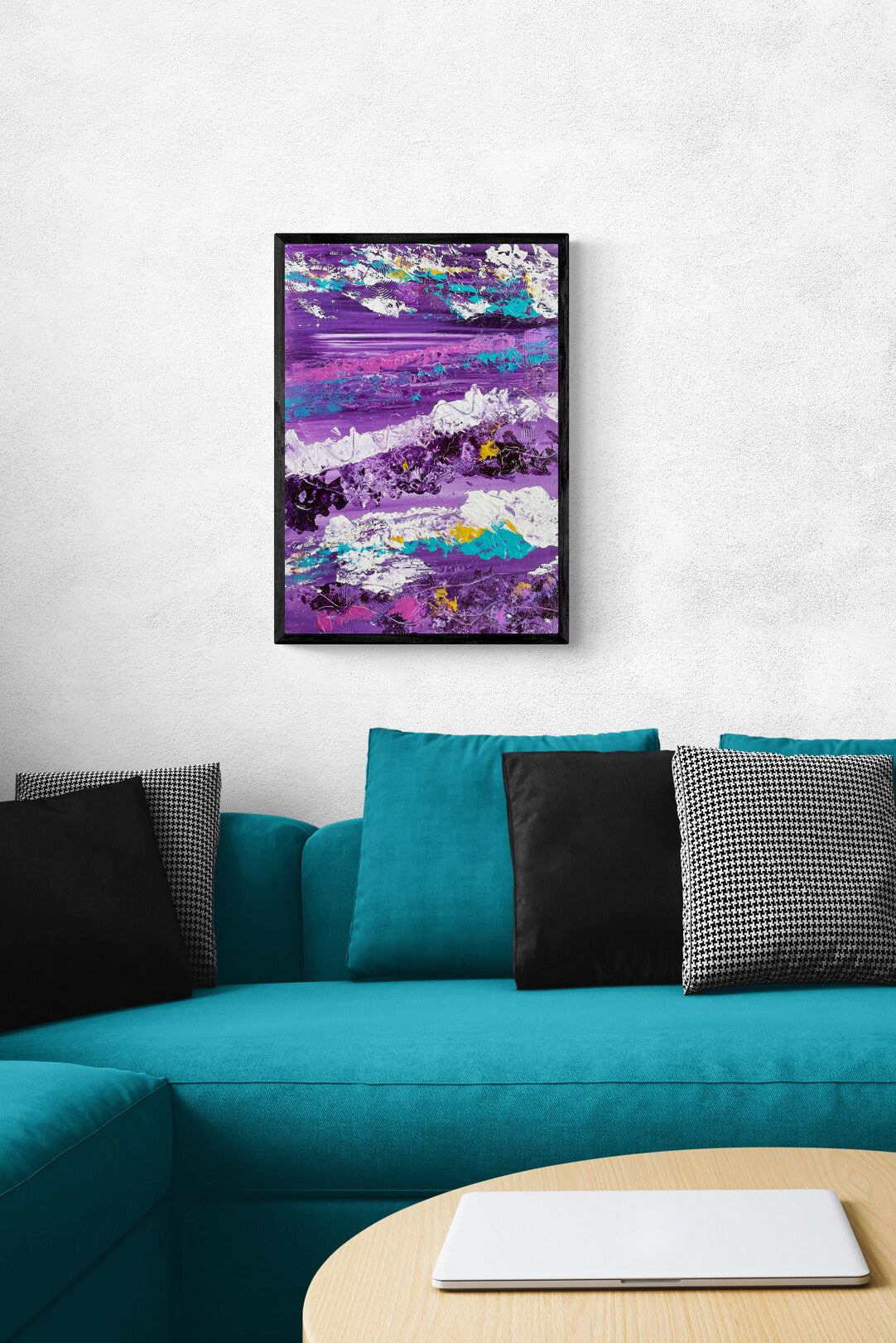 "Miami Breeze"  - Original Acrylic Painting by Canadian Artist Rina Kazavchinski