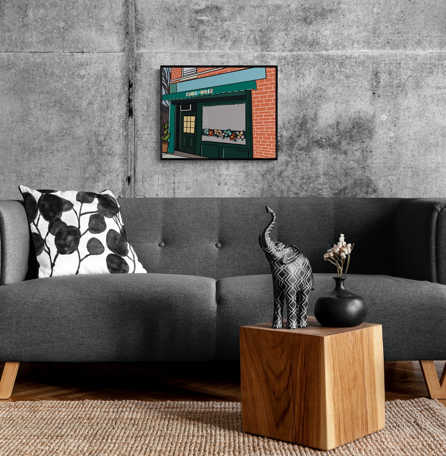 New York Gay Bar Art Print, Cubbyhole New York City Bar, Queer NYC, LGBTQ+ Pride History, Lesbian Art New York, New York Art - Art Print Giclée by Rina Kazavchinski