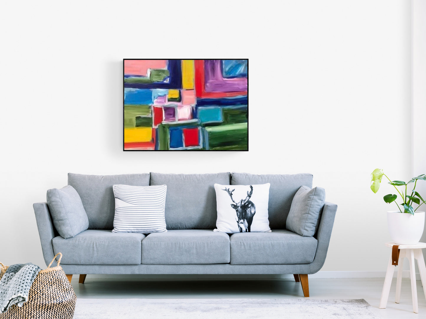 Pride Painting Art, Large Painting, Christmas Gift, LGBTQ+ Painting, Queer Gay Lesbian Art, Hand Painted Pride Flag, Rainbow Art, Gay Gift