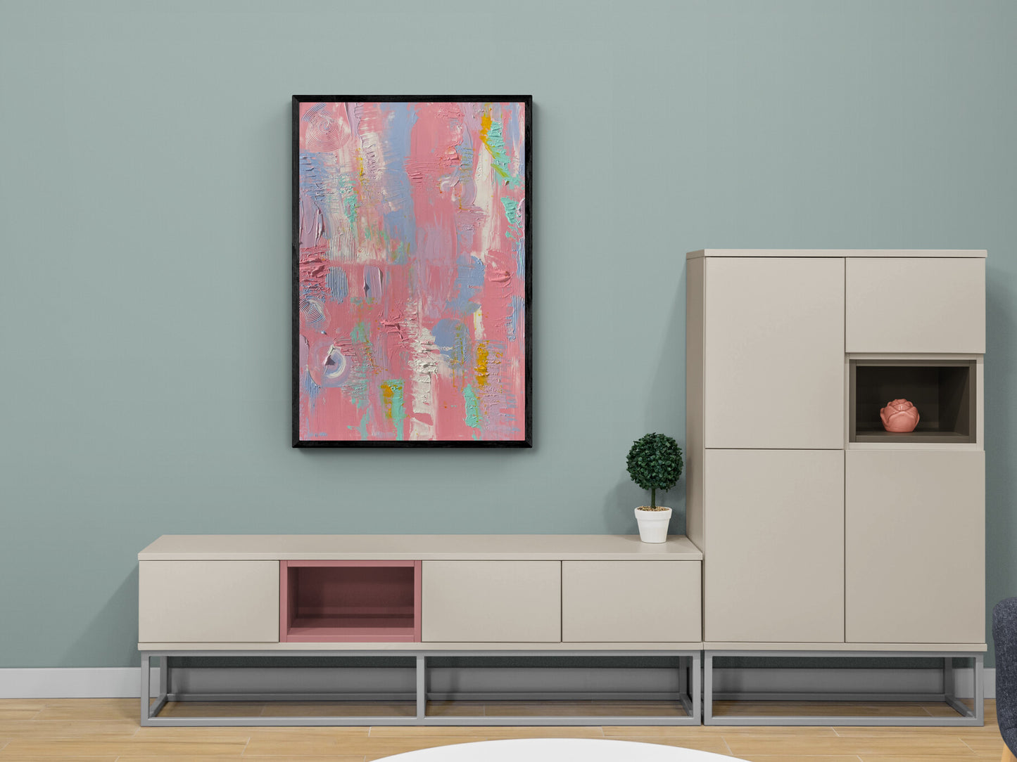 Cotton Candy Love -  Original Acrylic Painting