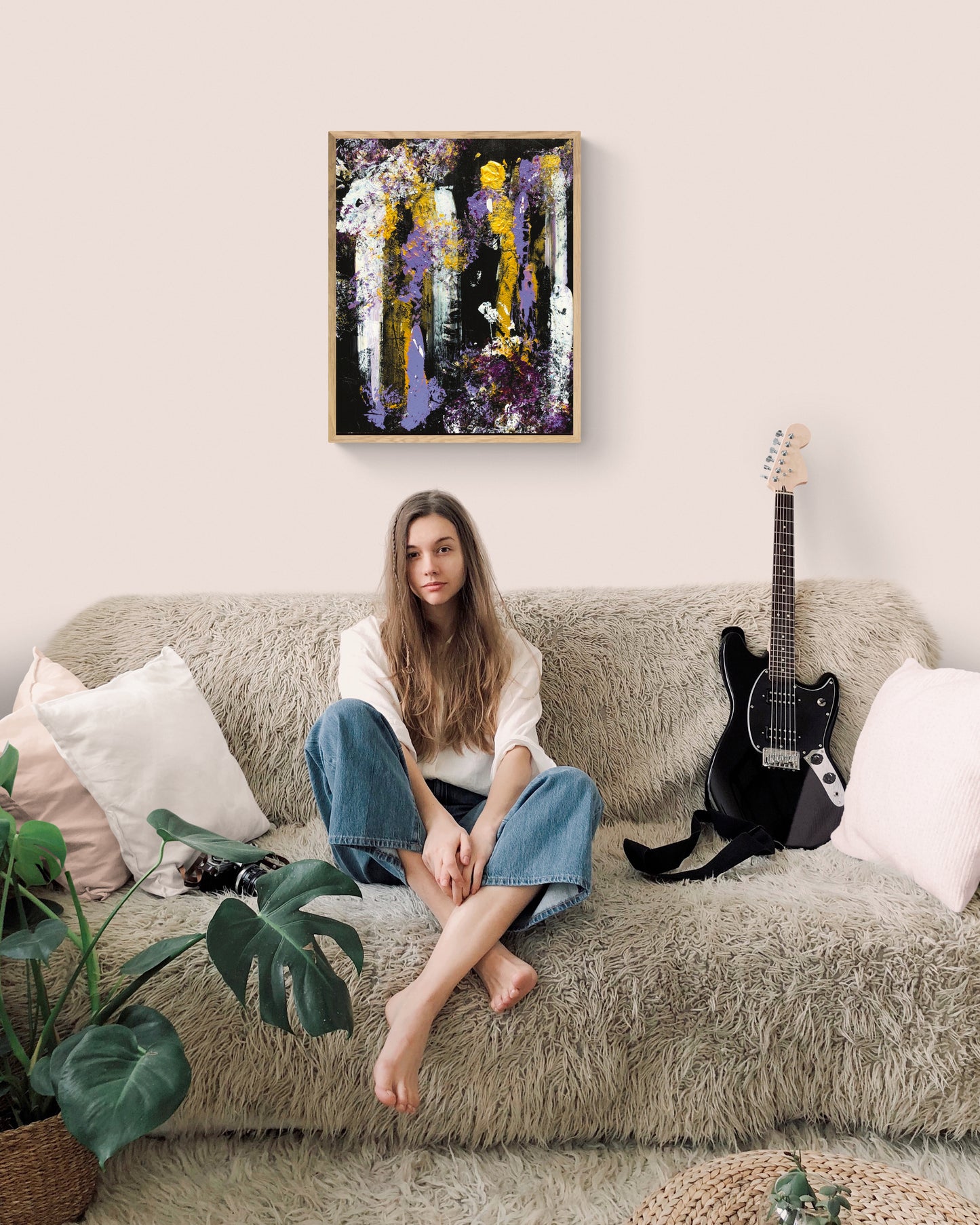 "Purple Jazz" - Original Acrylic Painting