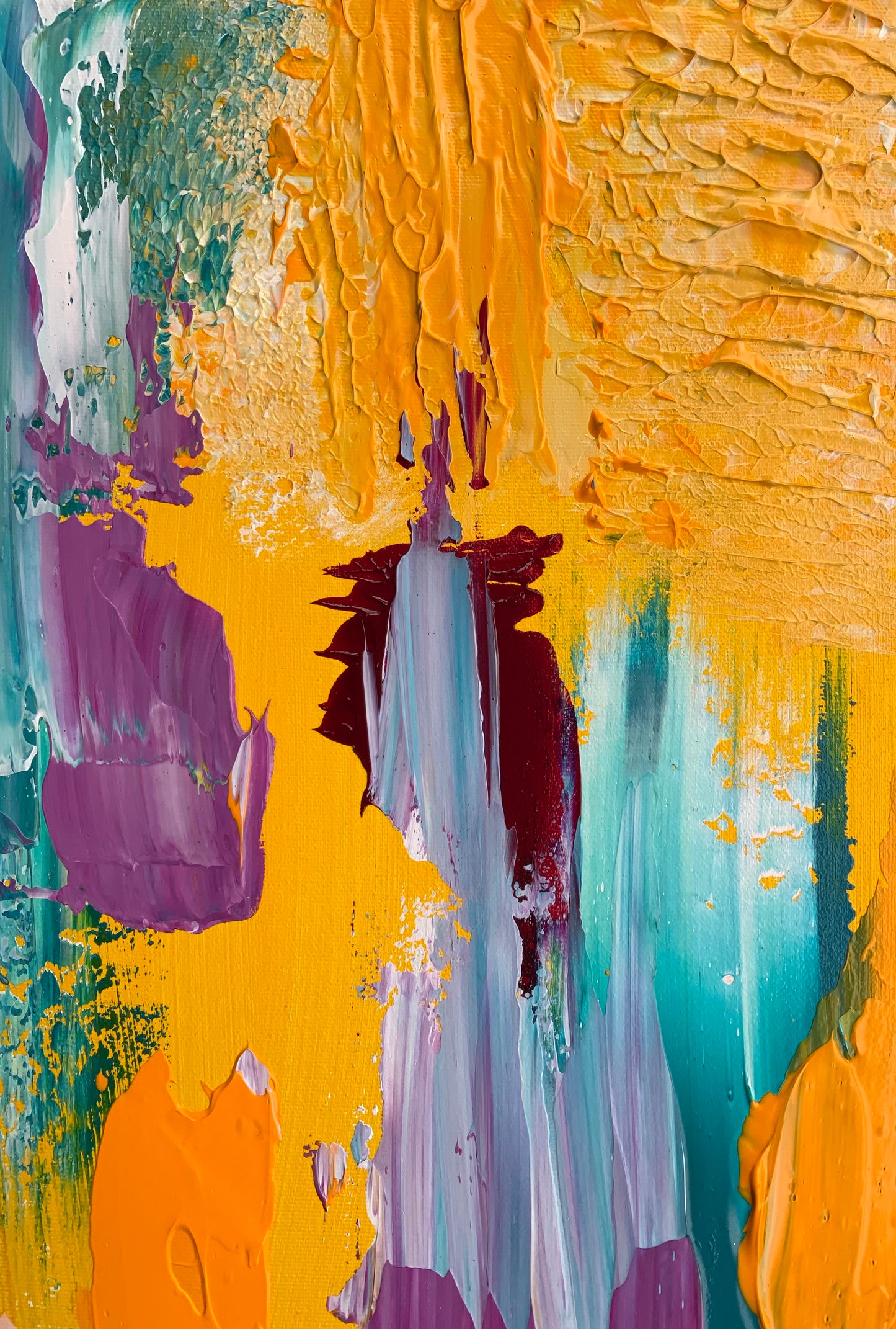 Emerald Desires - Abstract Textured Art  -  Original Acrylic Painting