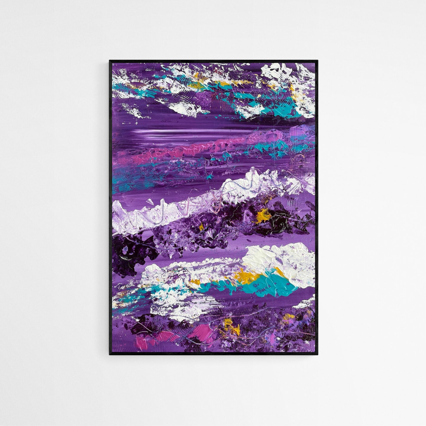 "Miami Breeze"  - Original Acrylic Painting by Canadian Artist Rina Kazavchinski