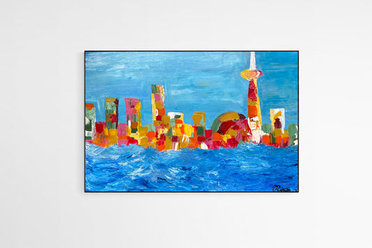 Autumn in Toronto - Original Acrylic Painting by Canadian Artist Rina Kazavchinski