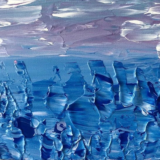 "Last Summer Sunset"  - Original Acrylic Painting