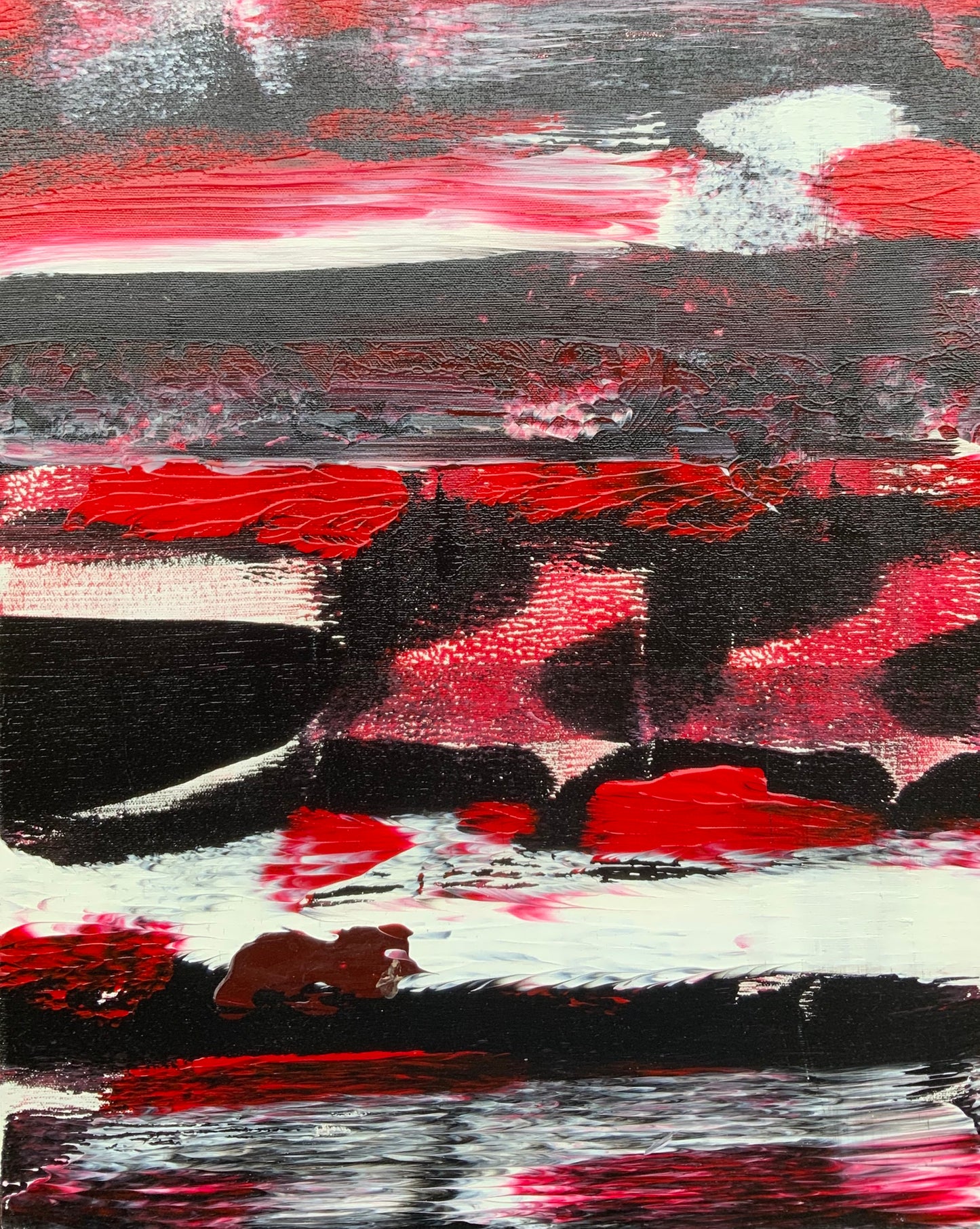 "Vampire Trail " -  Original Acrylic Painting