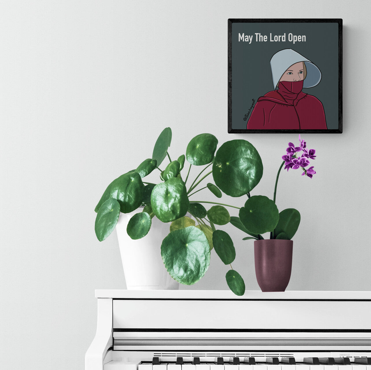 Handmaid's Tale Art Print, June Poster, Handmaid Tale Inspired Poster, Resist Like June, Offred, Handmaid's Tale Gift, May the Lord Open