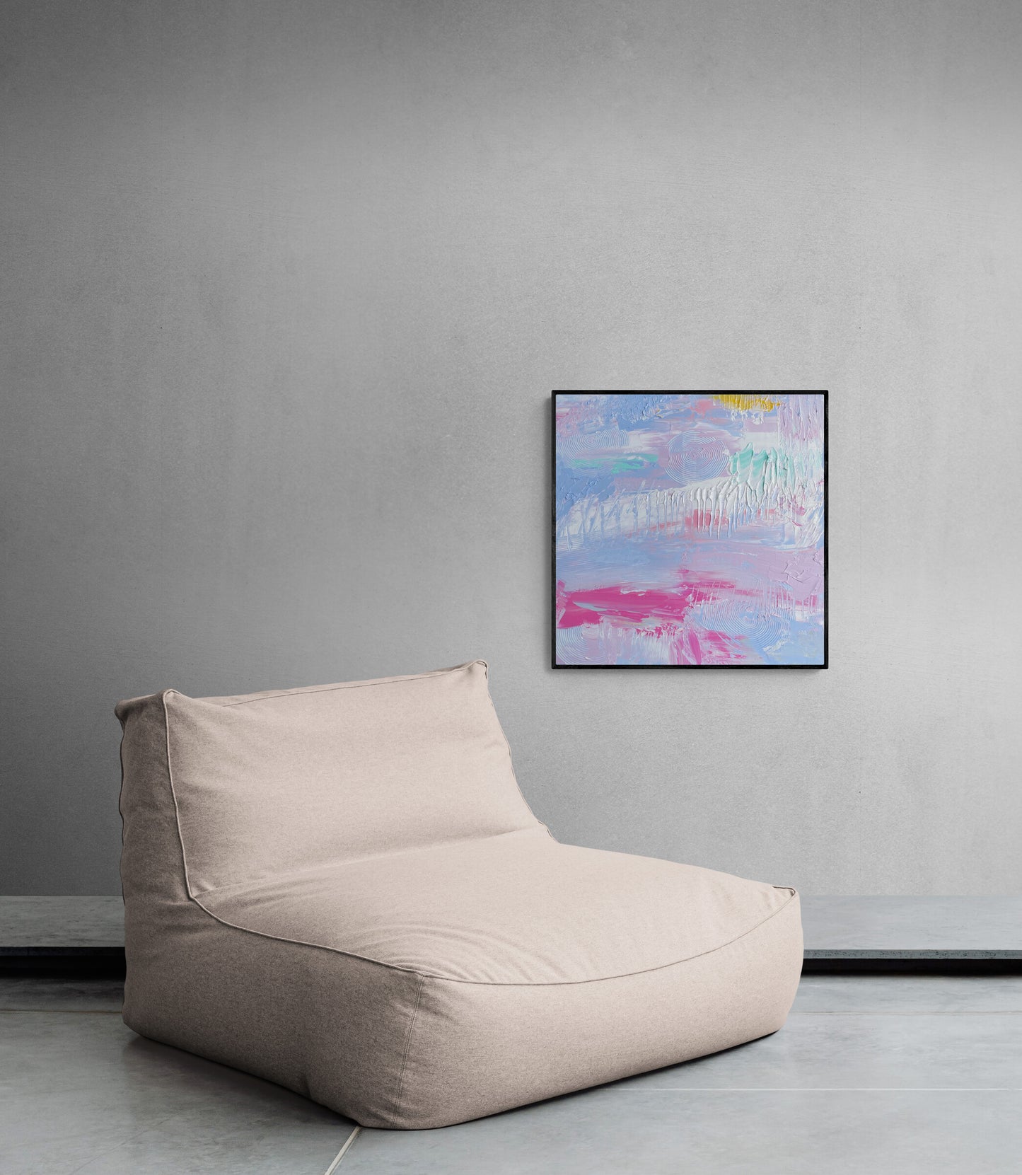 The Sunset in The Mountains -  Original Acrylic Painting