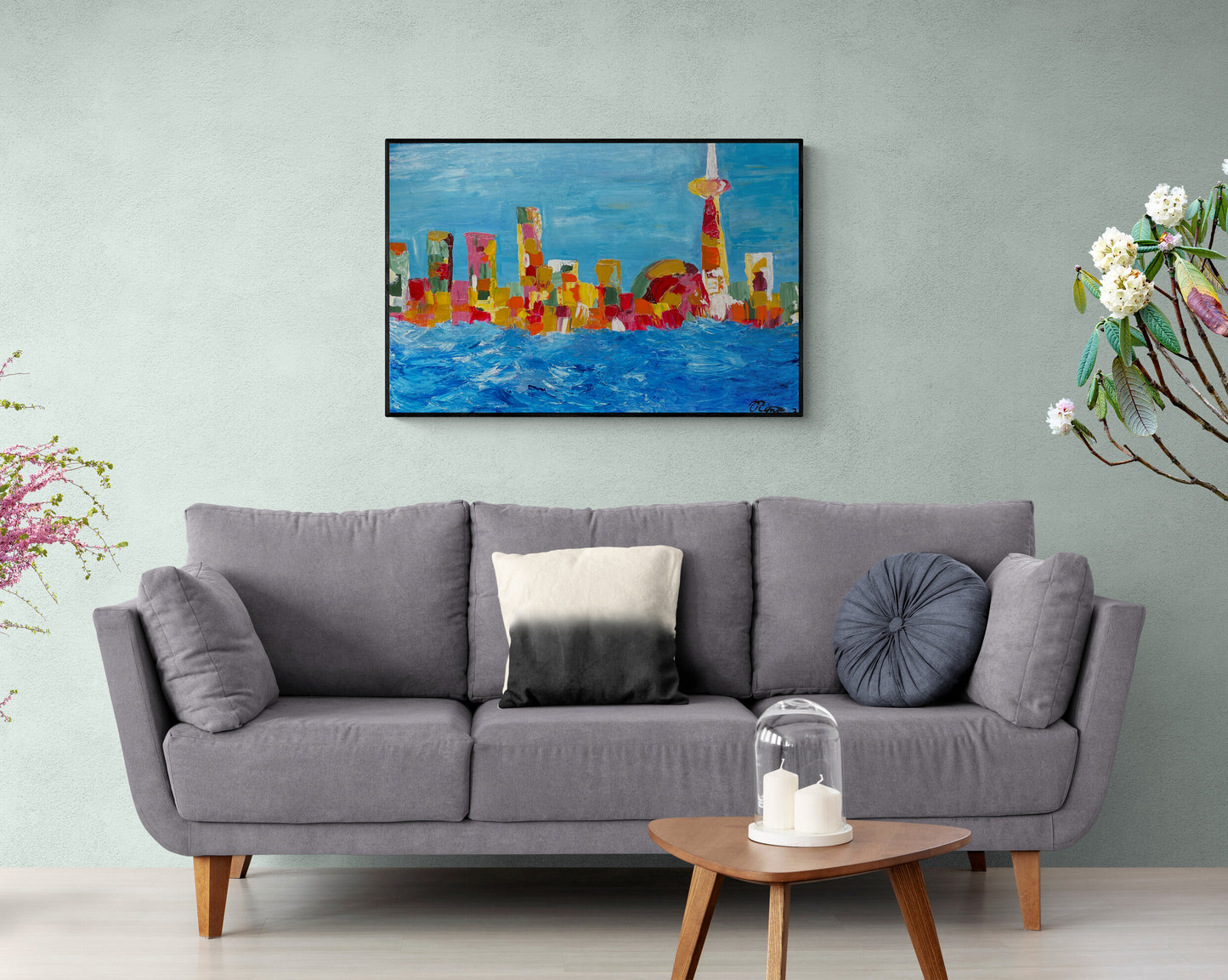 Autumn in Toronto - Original Acrylic Painting by Canadian Artist Rina Kazavchinski