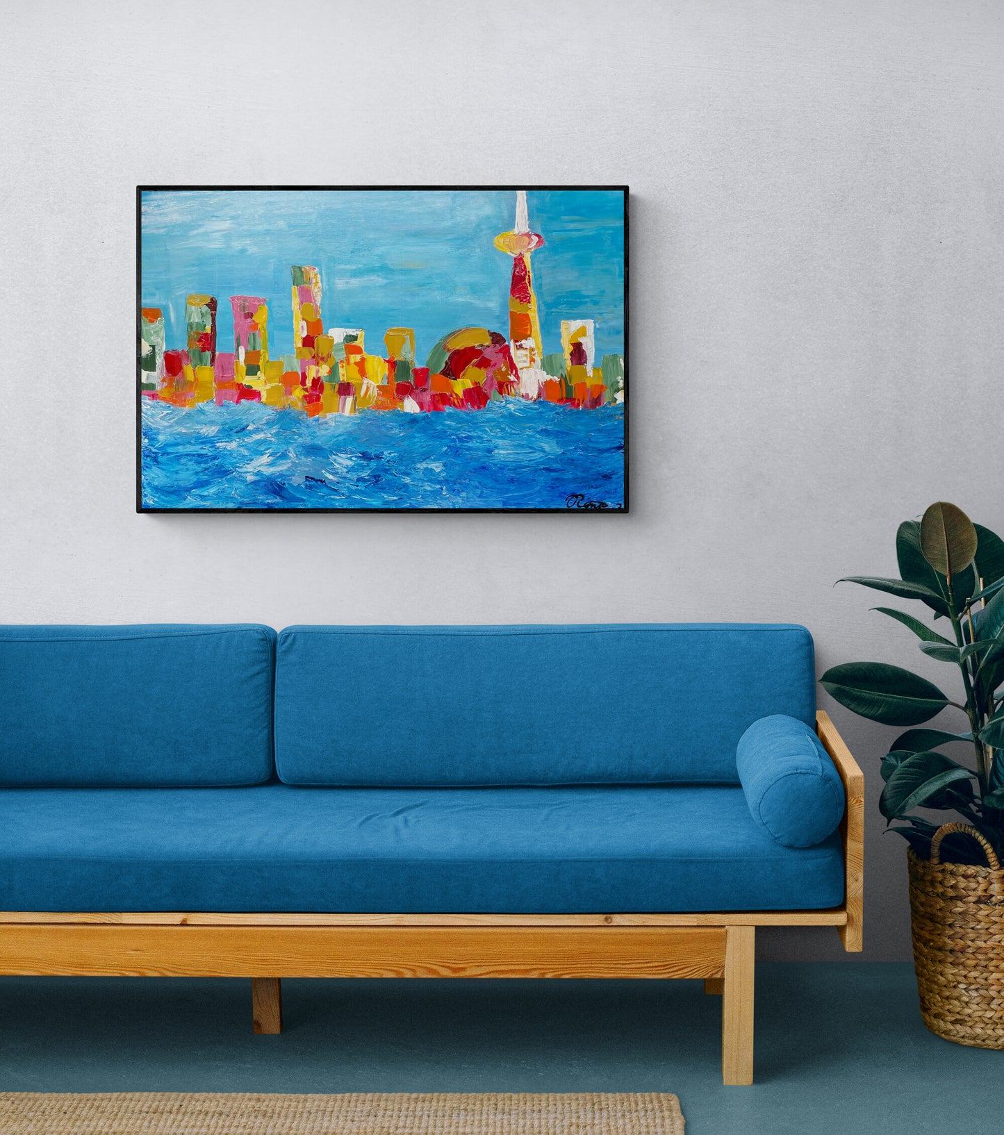 Autumn in Toronto - Original Acrylic Painting by Canadian Artist Rina Kazavchinski