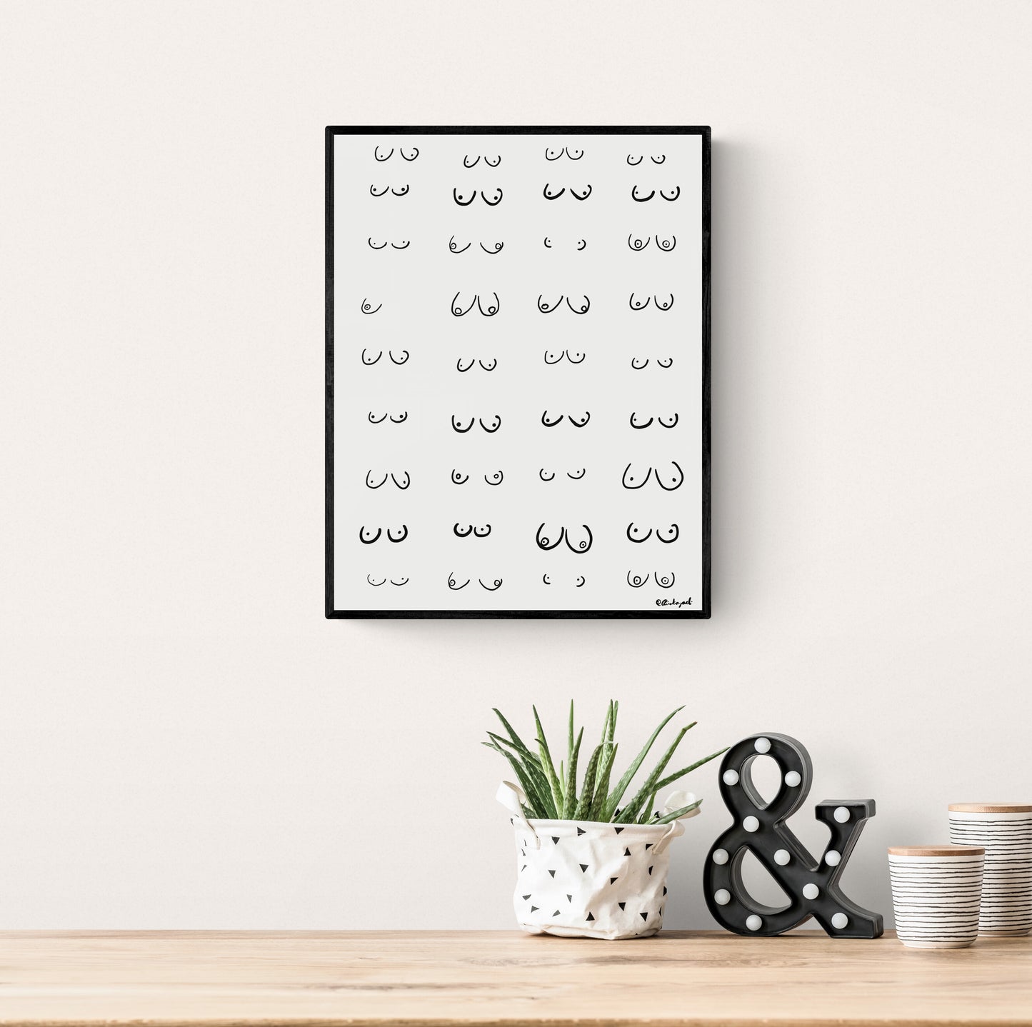 Boobs Line Art, Nude Funny Boobies, Boobs Print, Feminist Art, Feminist illustration, Line Art Print, Body Sketch, Nude Curvy Woman Print