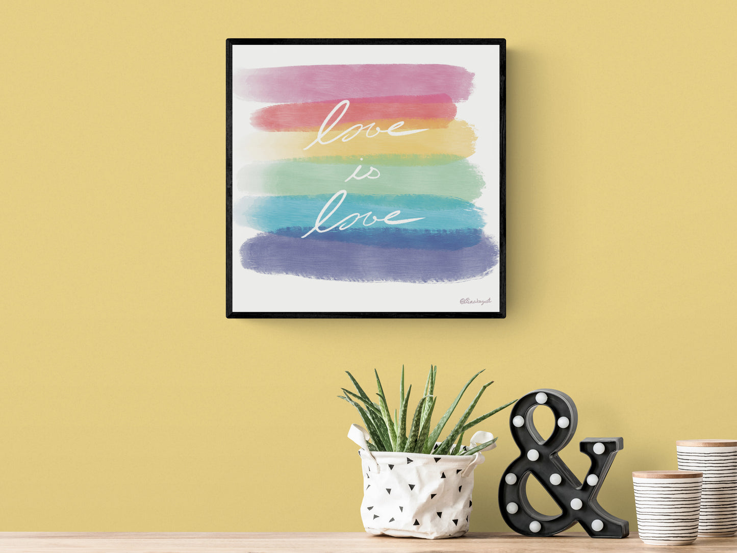 Love is Love Art Print, Pride Painting, LGBTQ, Pride, Gay Flag, Gay Pride, Gay, Queer, Gay Art, Rainbow, Queer art, gay gift, Christmas gift