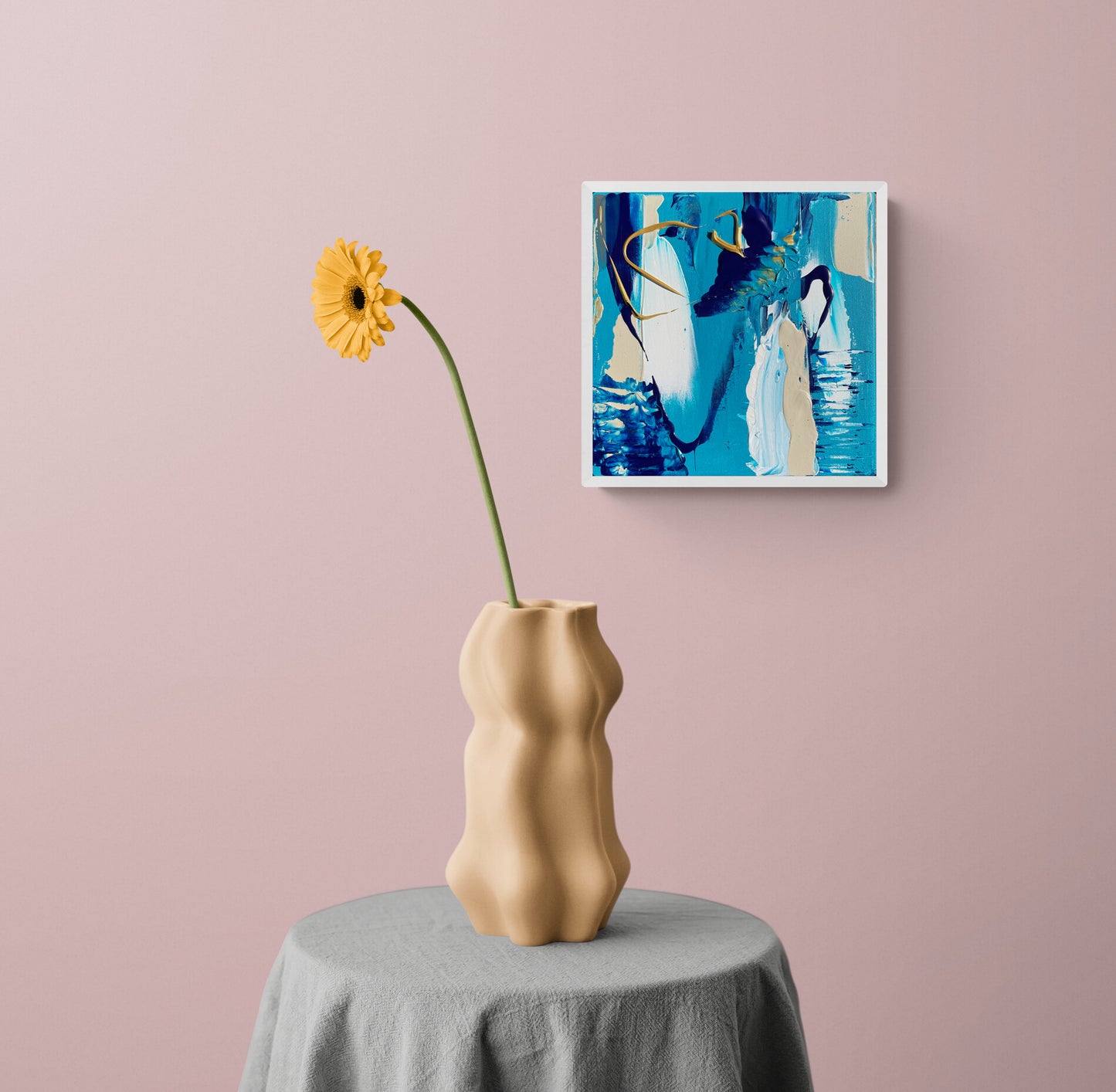 Midnight Kiss -  Original Acrylic Painting by Rina Kazavchinski