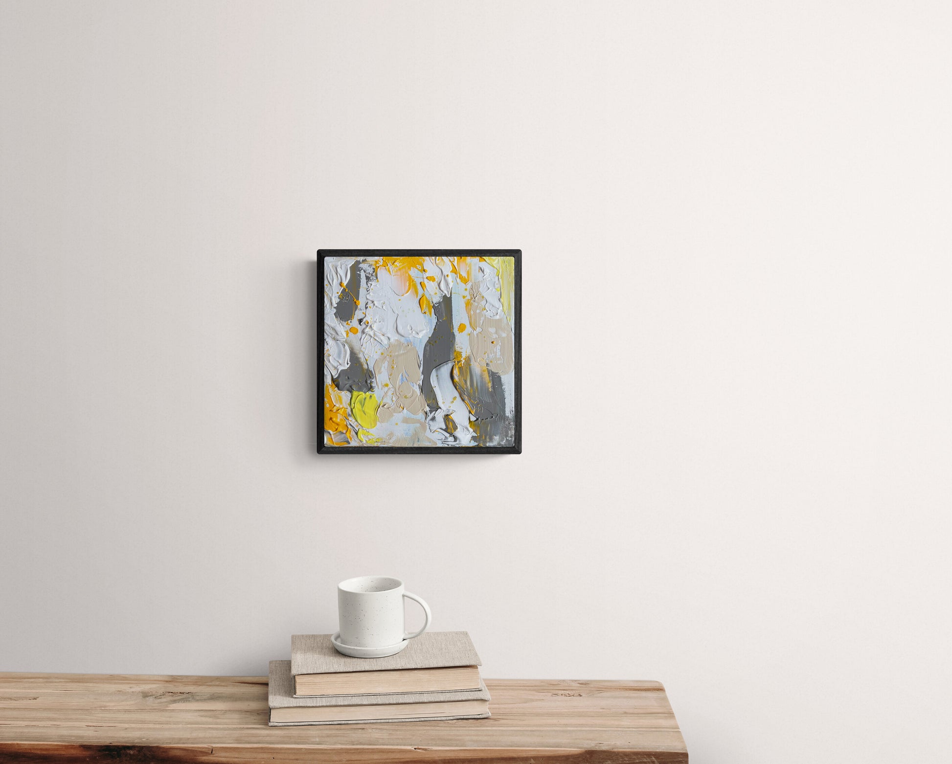 Yelow Hope Abstract Painting by Canadian Abstract Artist Rina Kazavchinski