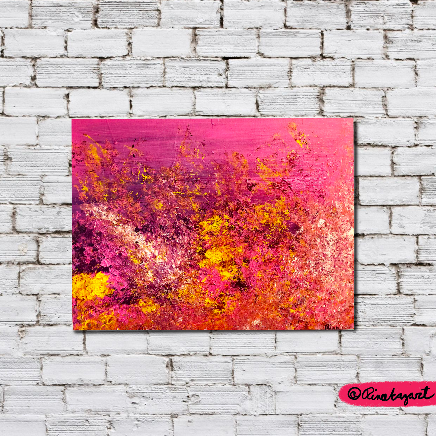 "Pink Love" - Original Acrylic Painting