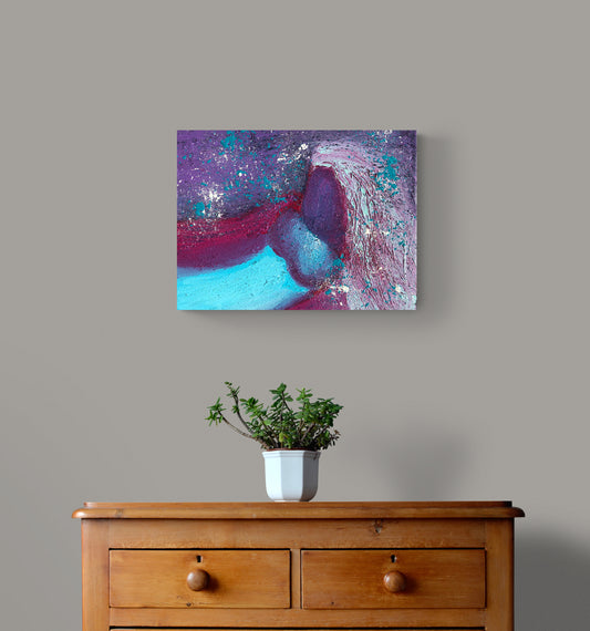"Intergalactic Eruption Nude" - Original Acrylic Painting