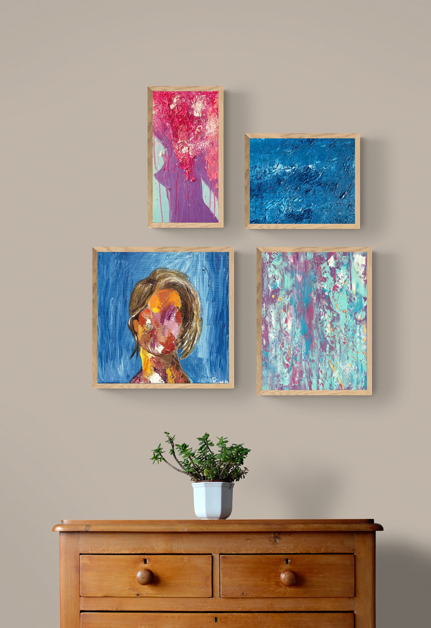 "The Girl Next Door" - Original Acrylic Painting