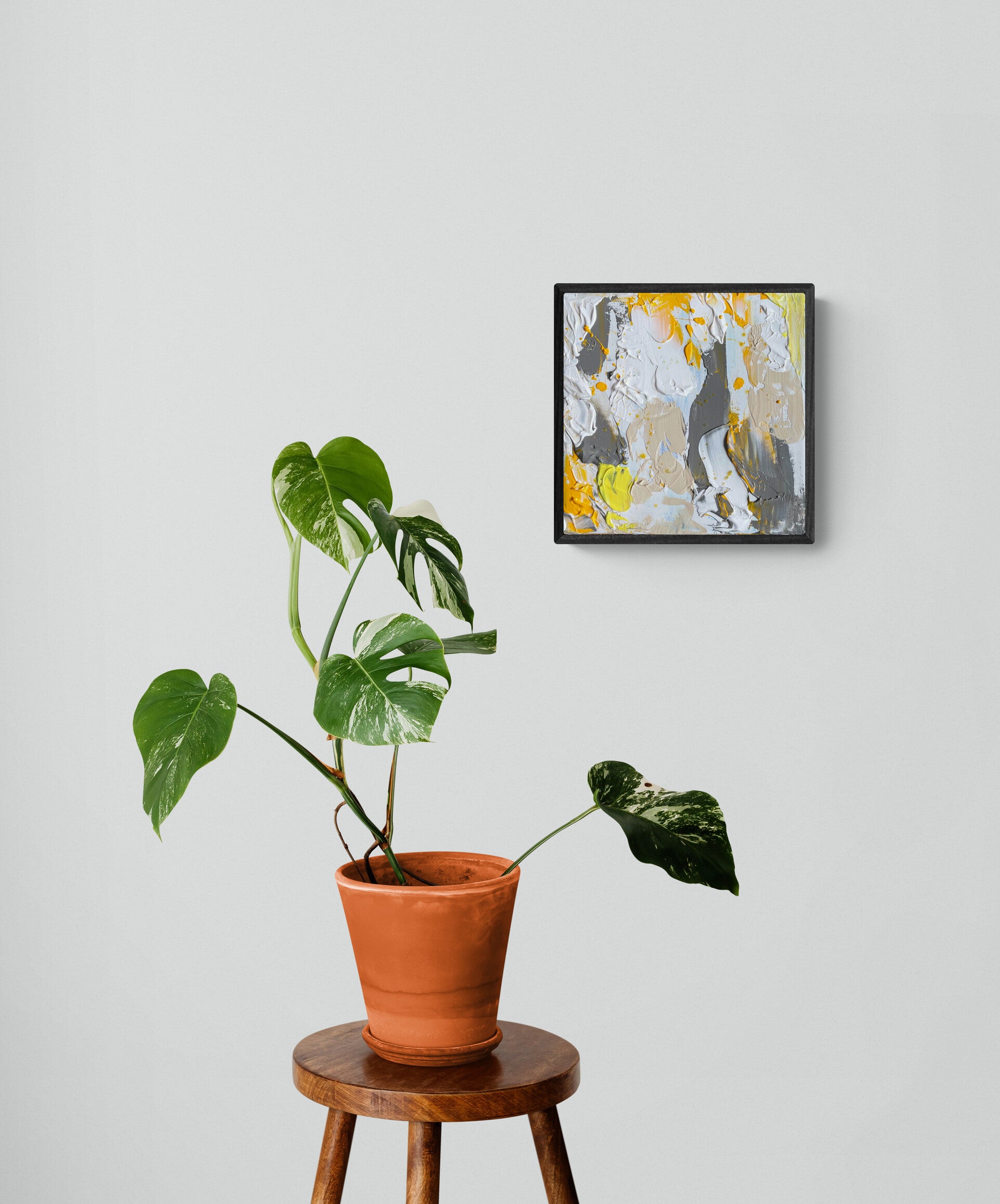 Yelow Hope Abstract Painting by Canadian Abstract Artist Rina Kazavchinski