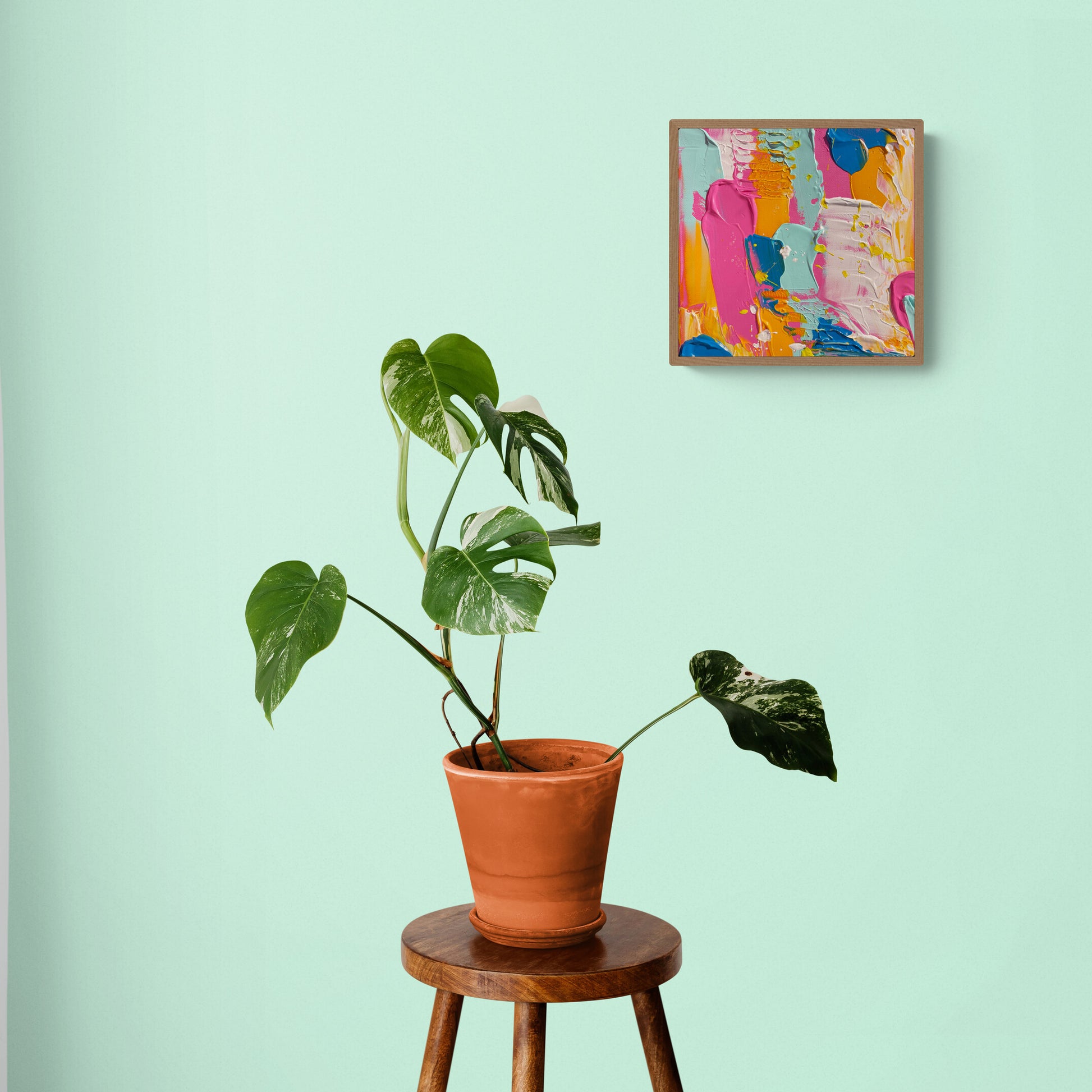 Abstract Summer Painting Rina Kazavchinski Canadian Artist Gin & Tonic