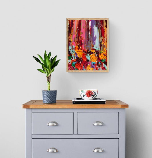 "Rainbow Rivers"  - Original Acrylic Painting Queer Art