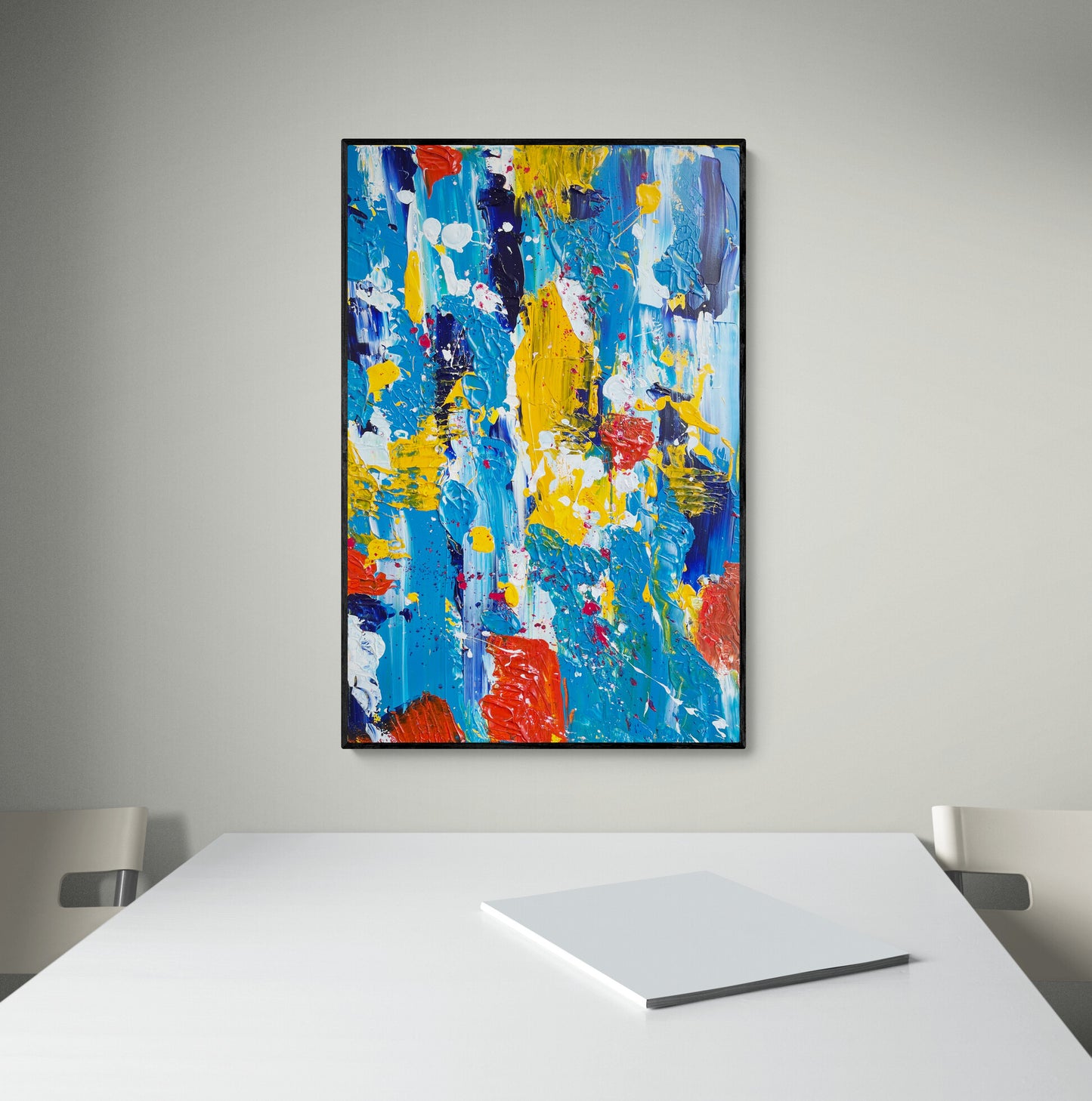 Tropical Air -  Original Acrylic Painting by Canadian Abstract Artist Rina Kazavchinski