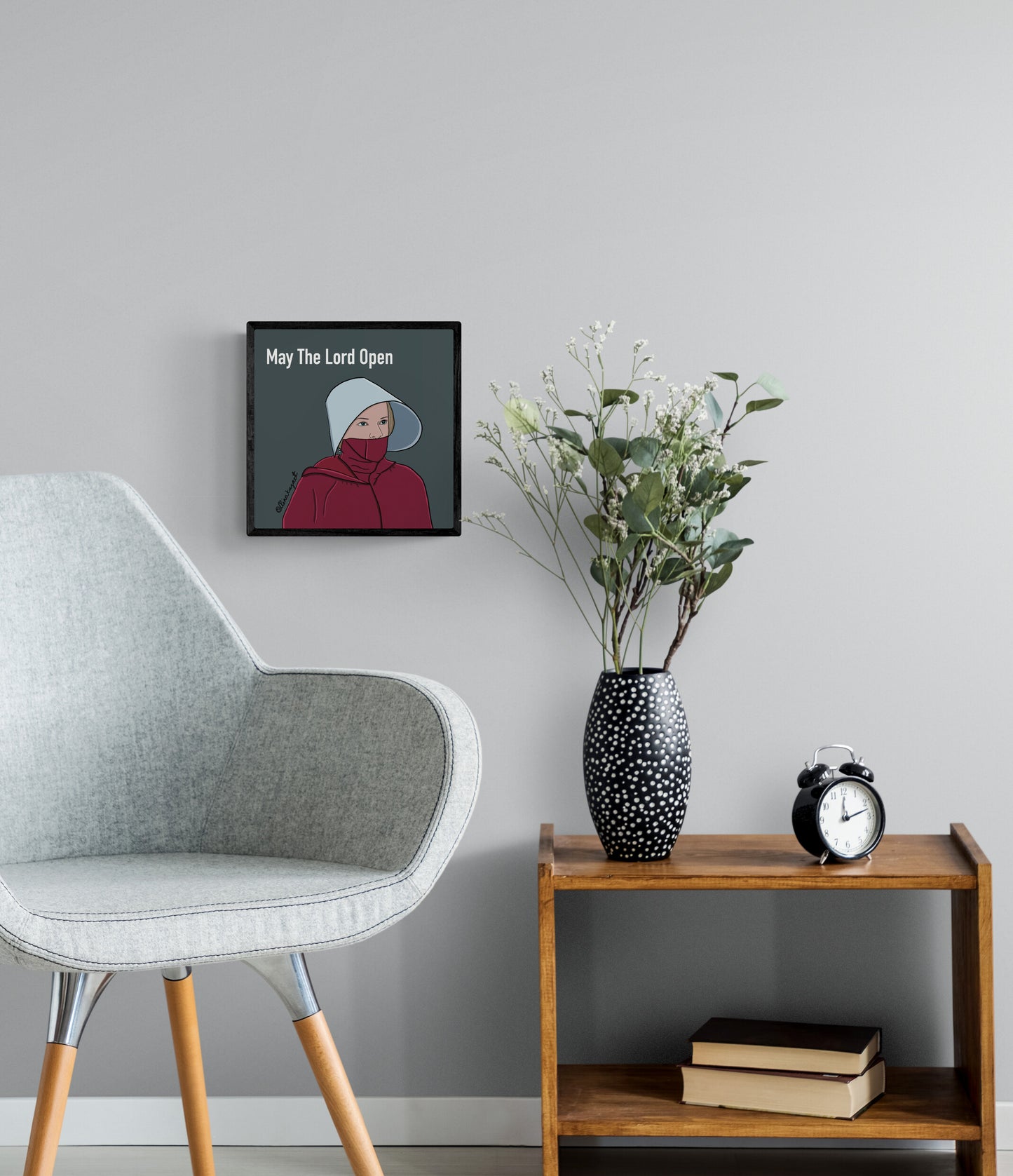 Handmaid's Tale Art Print, June Poster, Handmaid Tale Inspired Poster, Resist Like June, Offred, Handmaid's Tale Gift, May the Lord Open