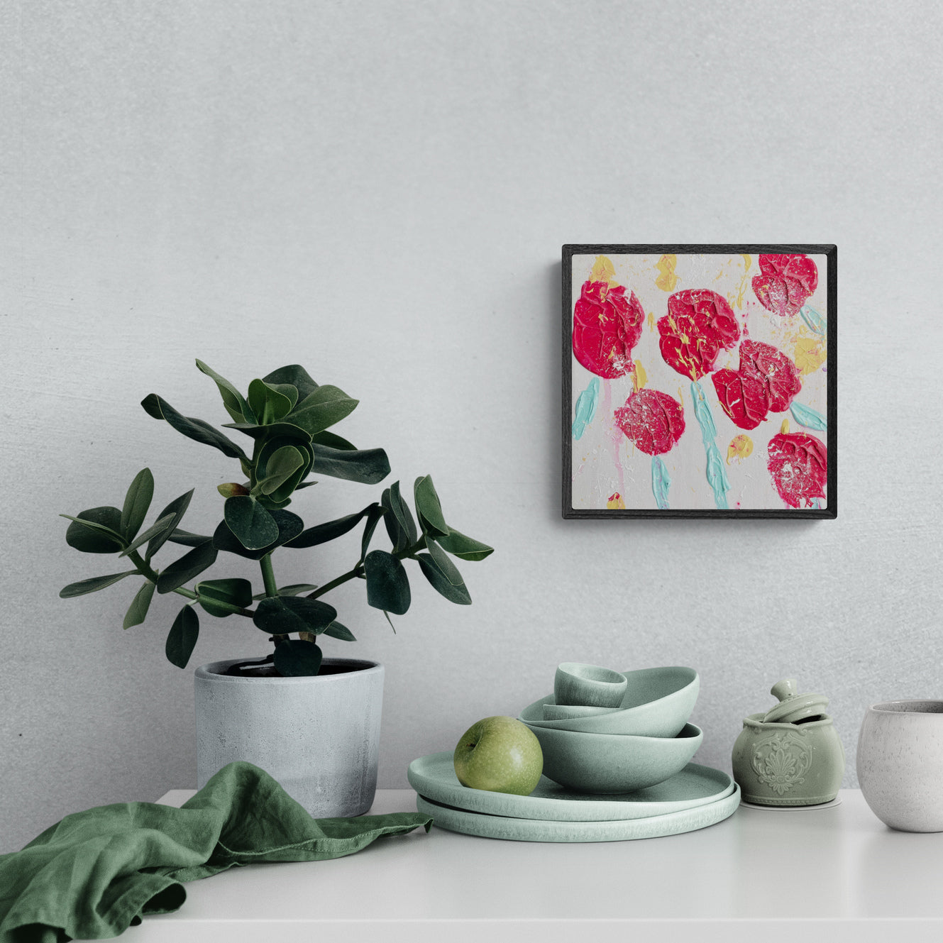 "Spring Showers on May Flowers"  -  Original Acrylic Floral Painting