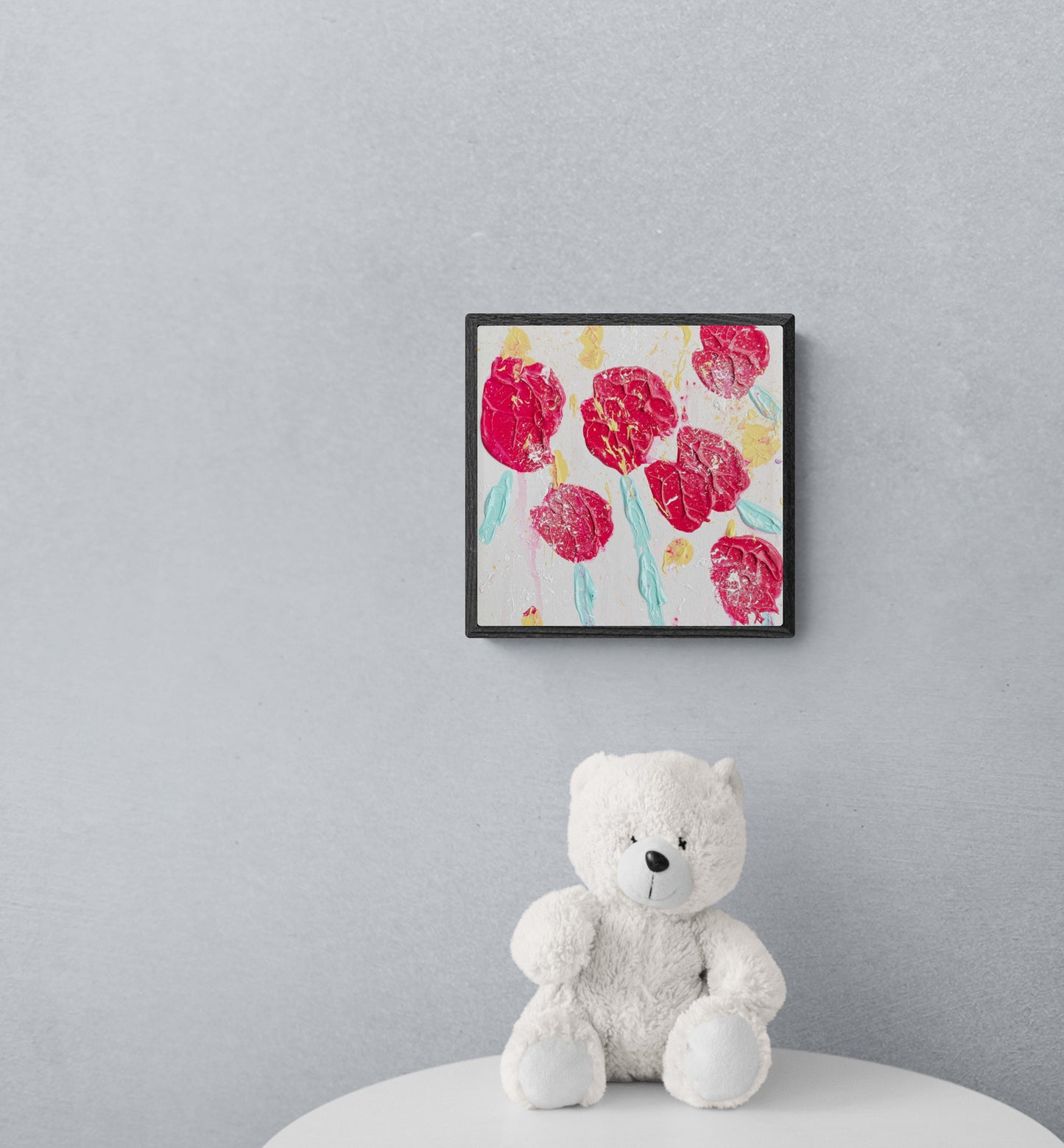 "Spring Showers on May Flowers"  -  Original Acrylic Floral Painting