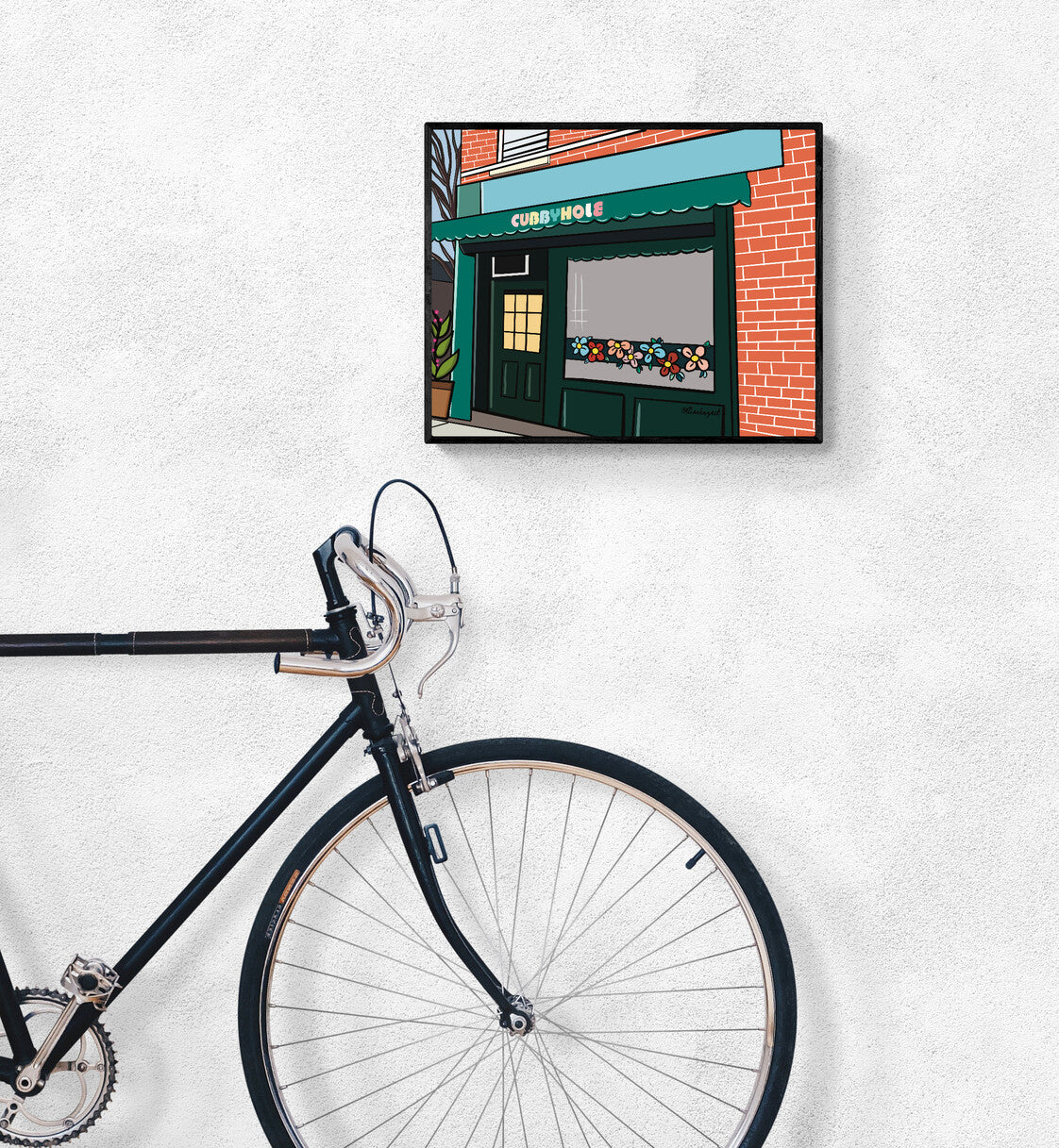 New York Gay Bar Art Print, Cubbyhole New York City Bar, Queer NYC, LGBTQ+ Pride History, Lesbian Art New York, New York Art - Art Print Giclée by Rina Kazavchinski