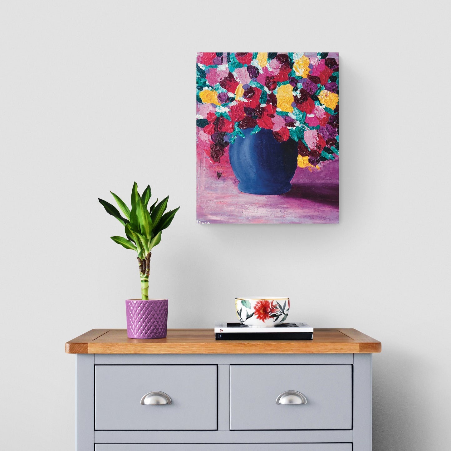 "Summer Bouquet of Flowers" - Original Acrylic Painting