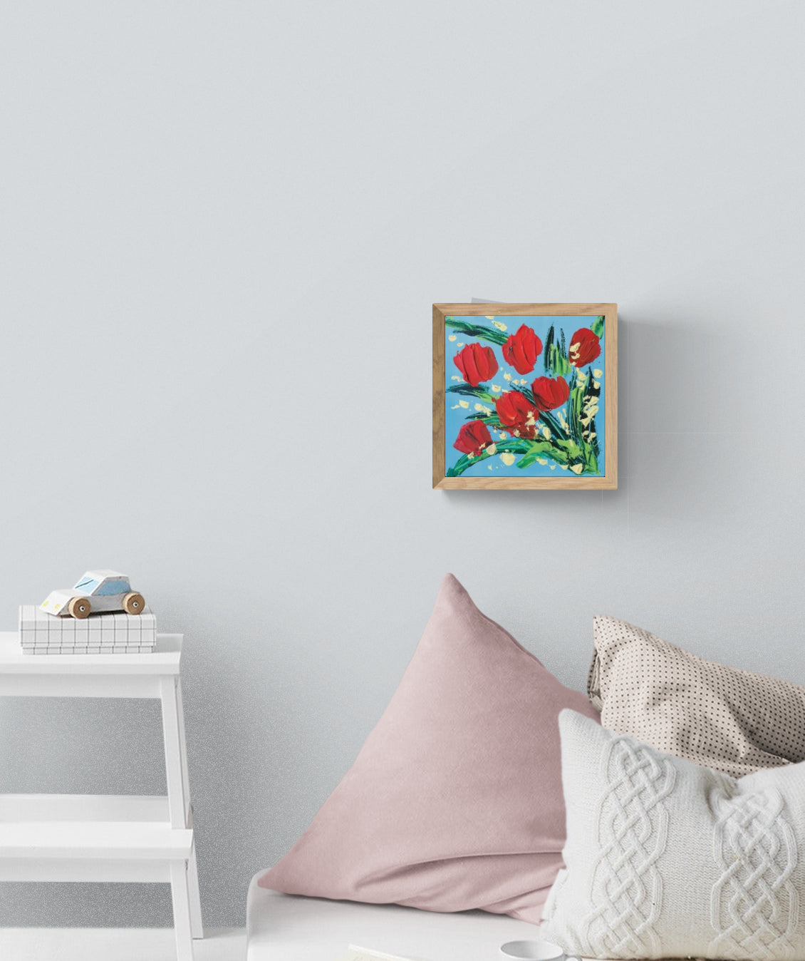 "Poppy Love" -  Original Acrylic Floral Painting