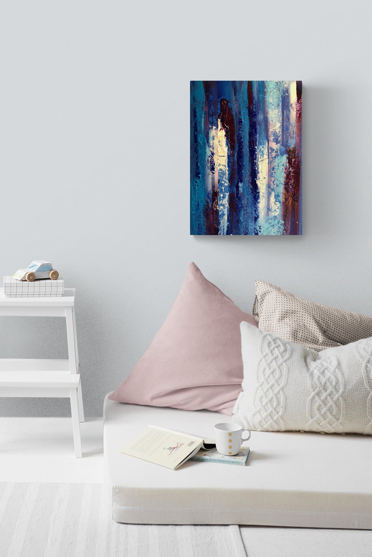 "A Winter Forest at Dawn" - Original Acrylic Painting