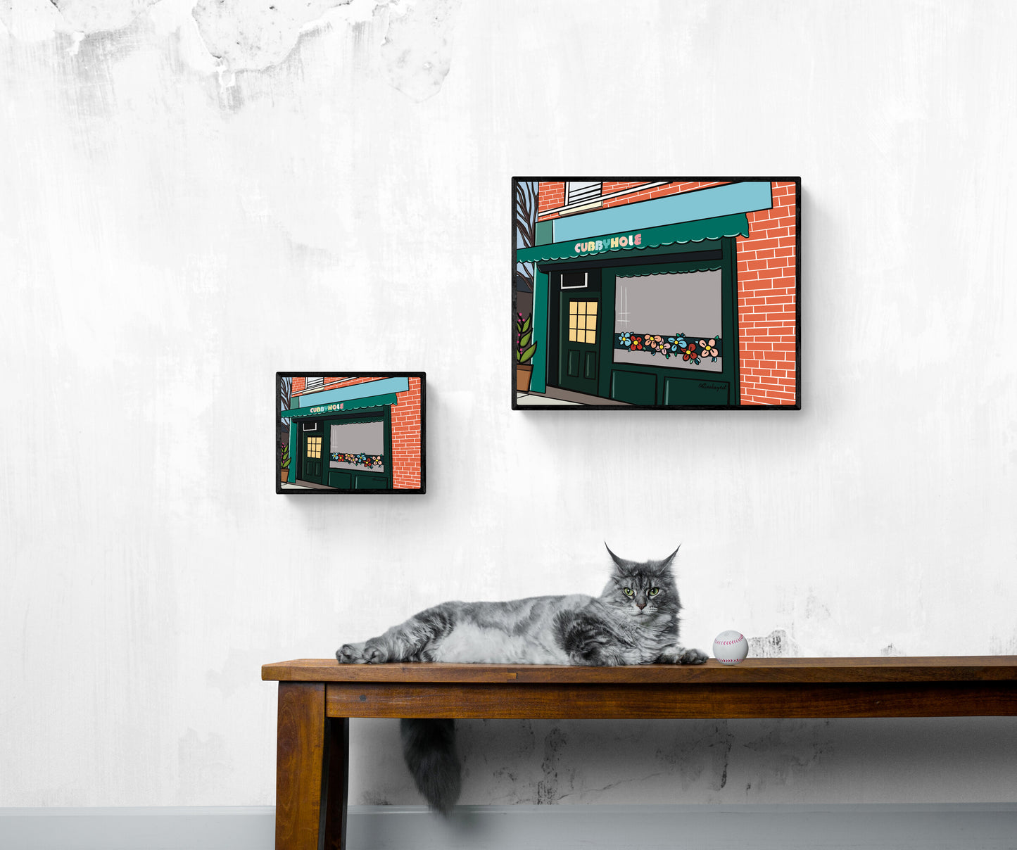 New York Gay Bar Art Print, Cubbyhole New York City Bar, Queer NYC, LGBTQ+ Pride History, Lesbian Art New York, New York Art - Art Print Giclée by Rina Kazavchinski