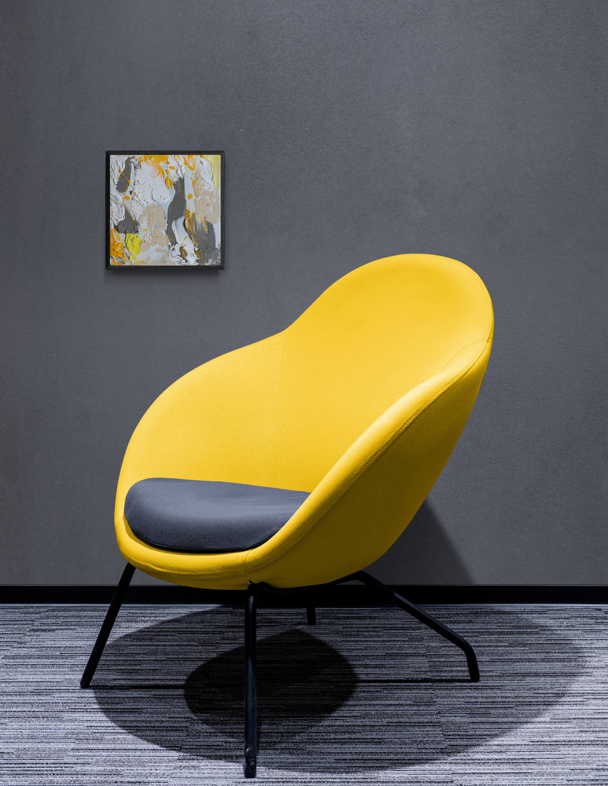 Yelow Hope Abstract Painting by Canadian Abstract Artist Rina Kazavchinski