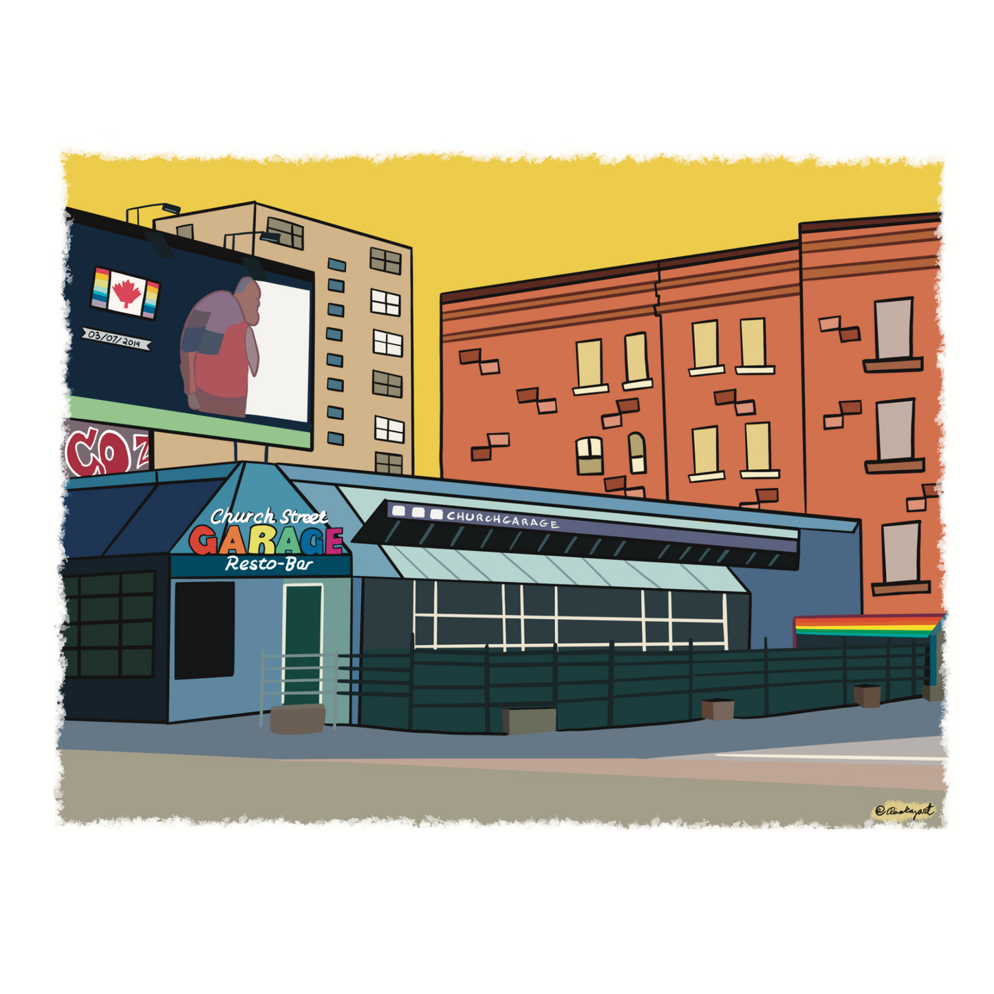 Your First Date Custom Digital Drawing