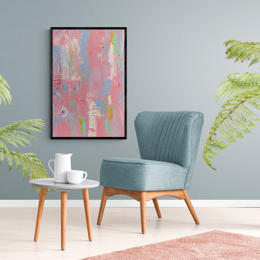 Cotton Candy Love -  Original Acrylic Painting